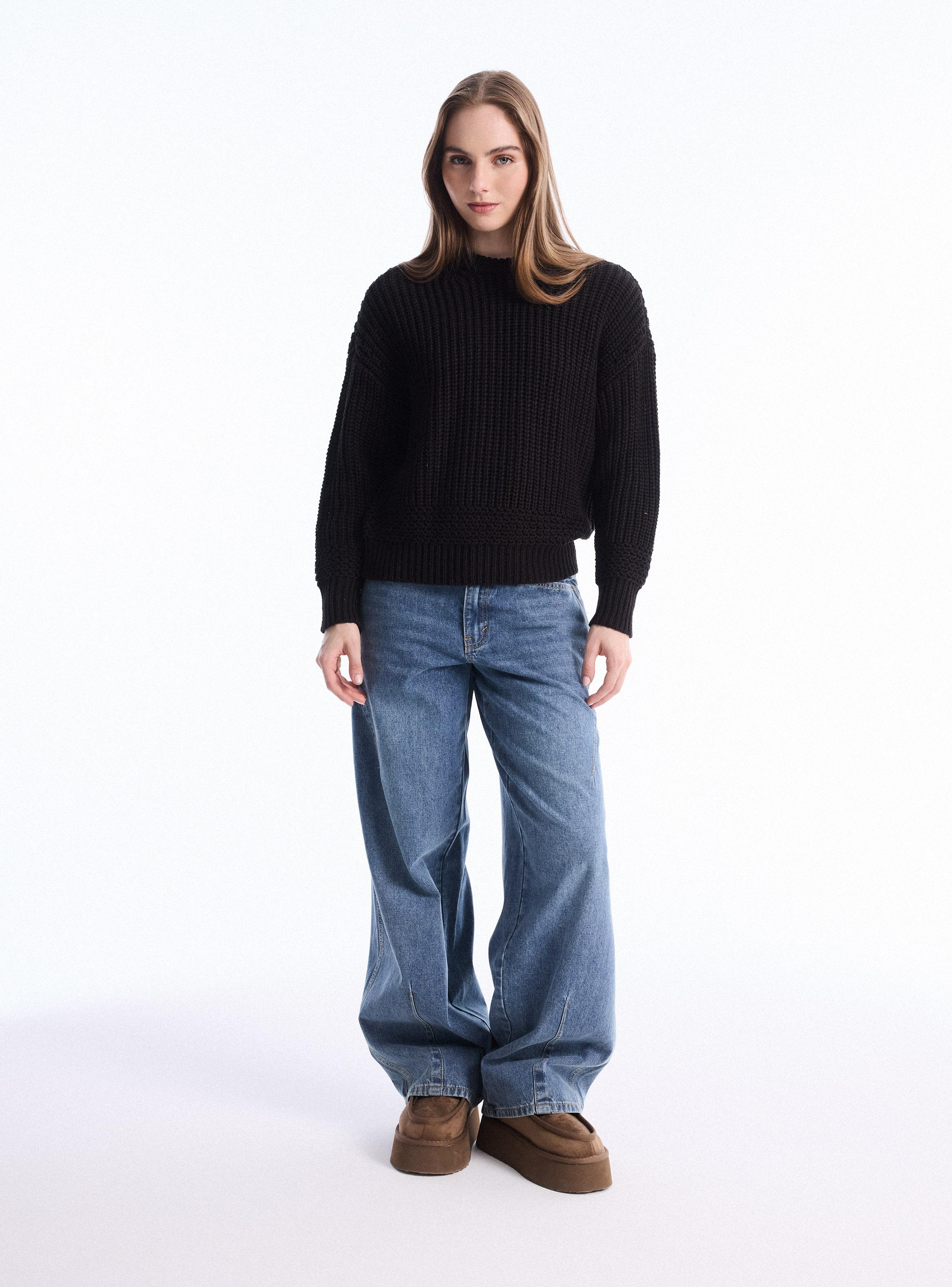 Sweater Básico Calado-4