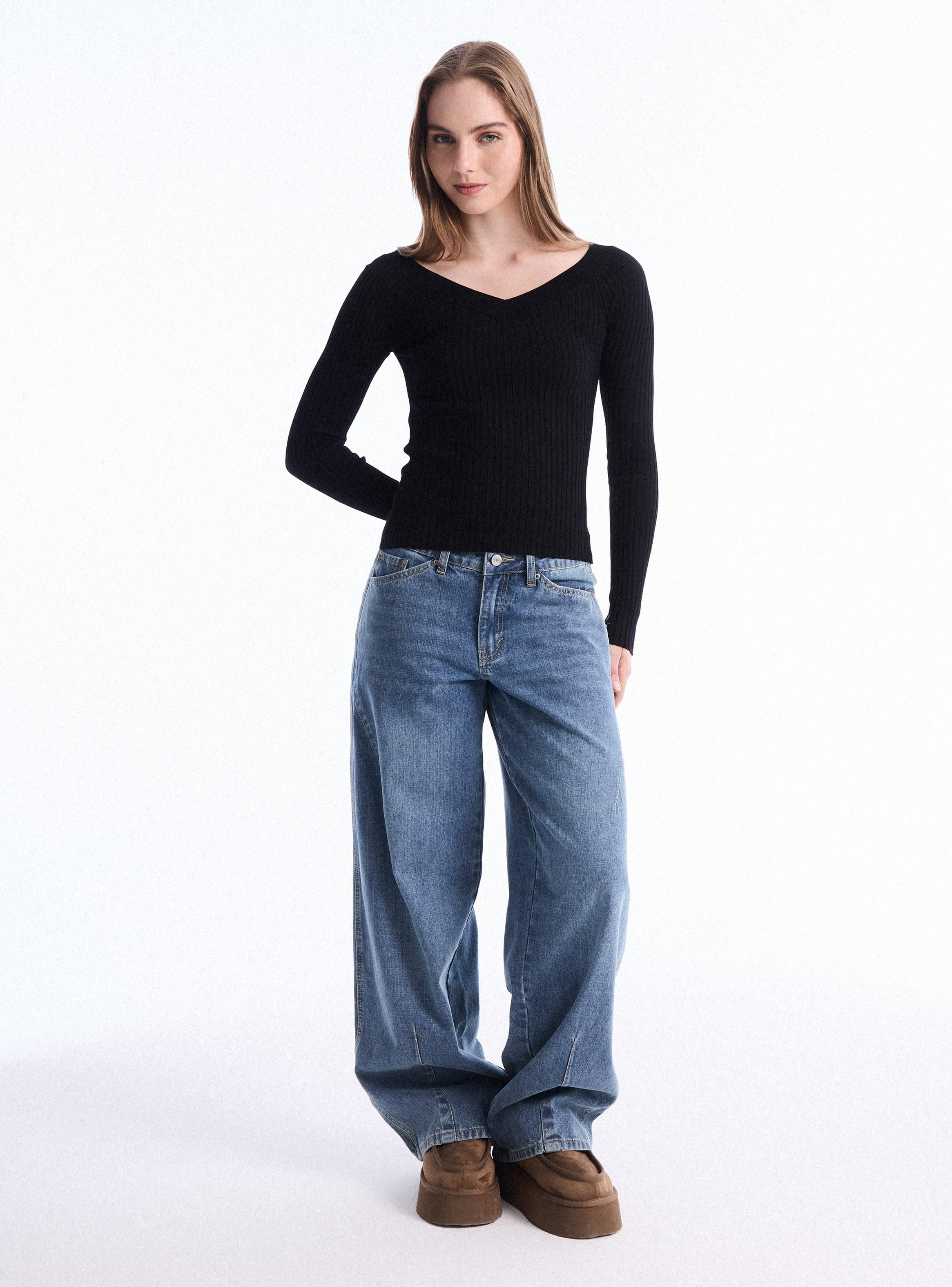 Sweater Hombro Caído-4