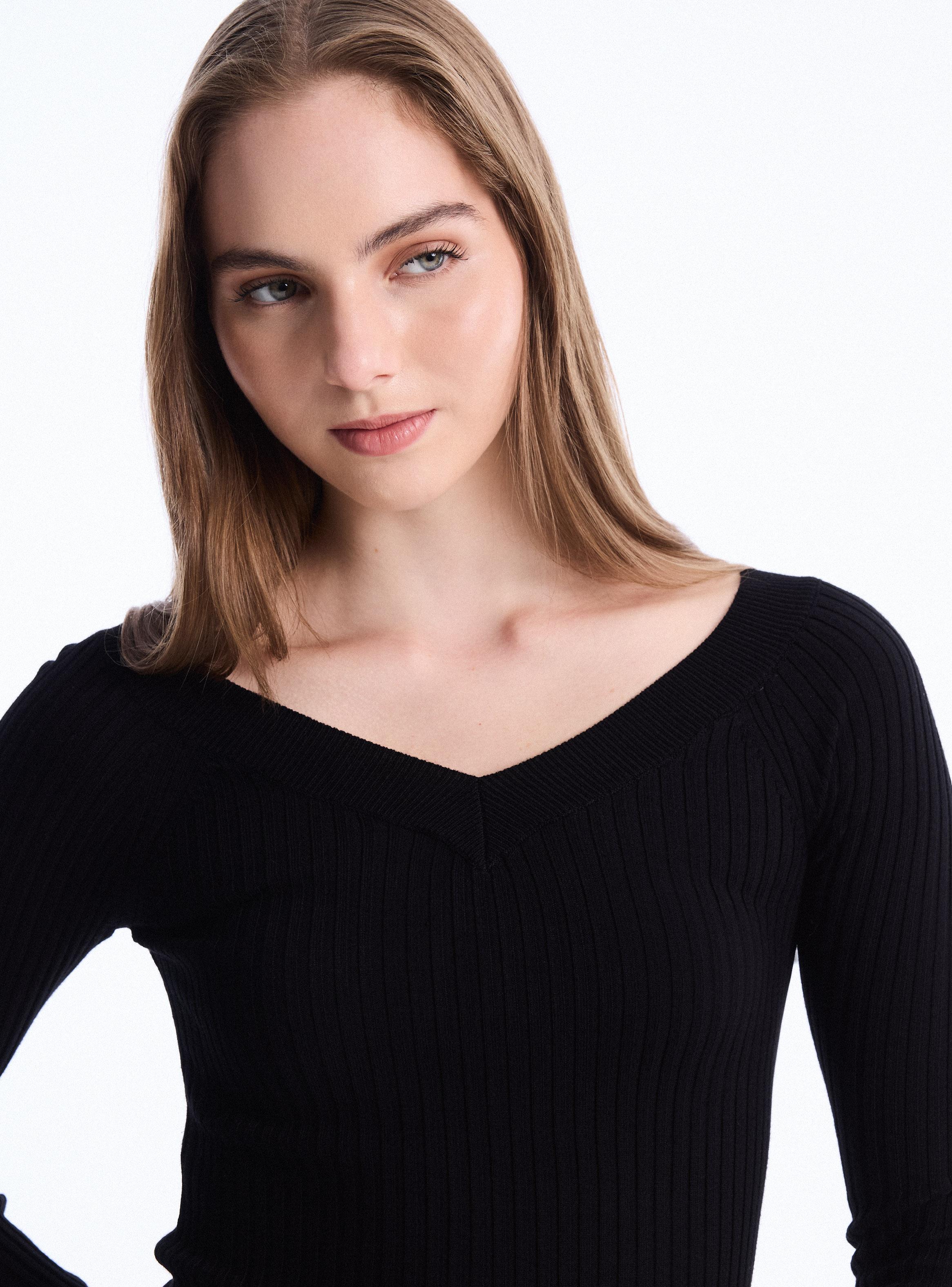 Sweater Hombro Caído-2