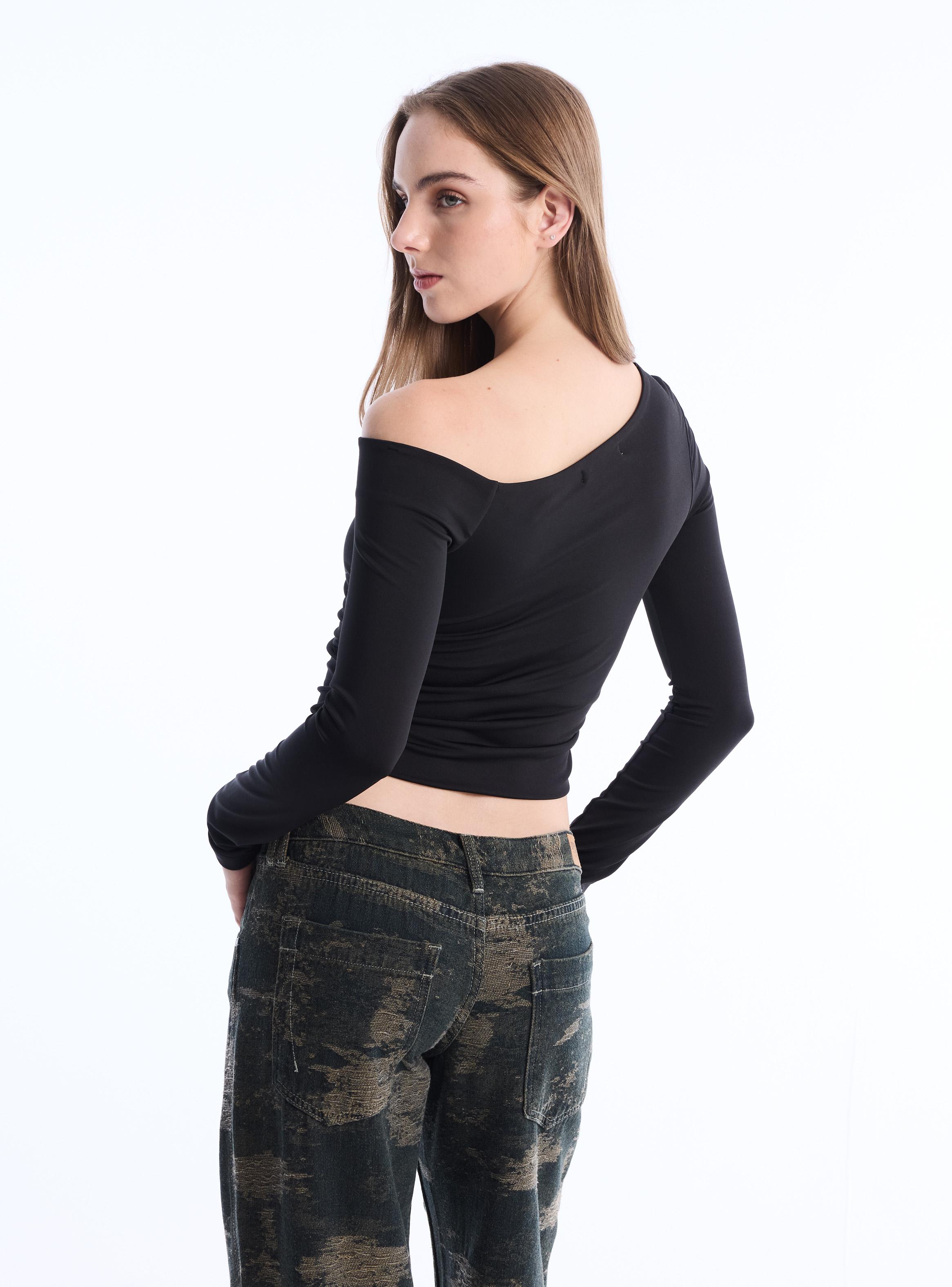 Polera con Detalle en Costados-1