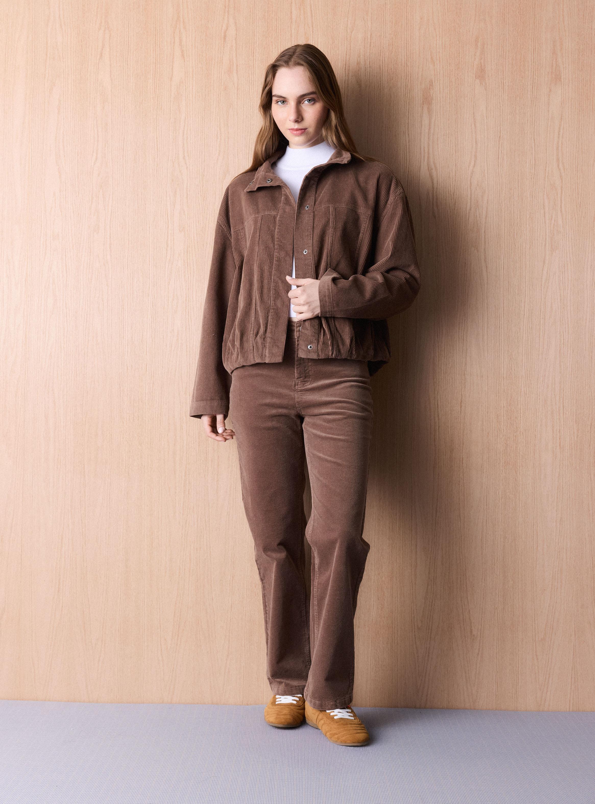 Chaqueta Cotelé Cuello Funnel-4