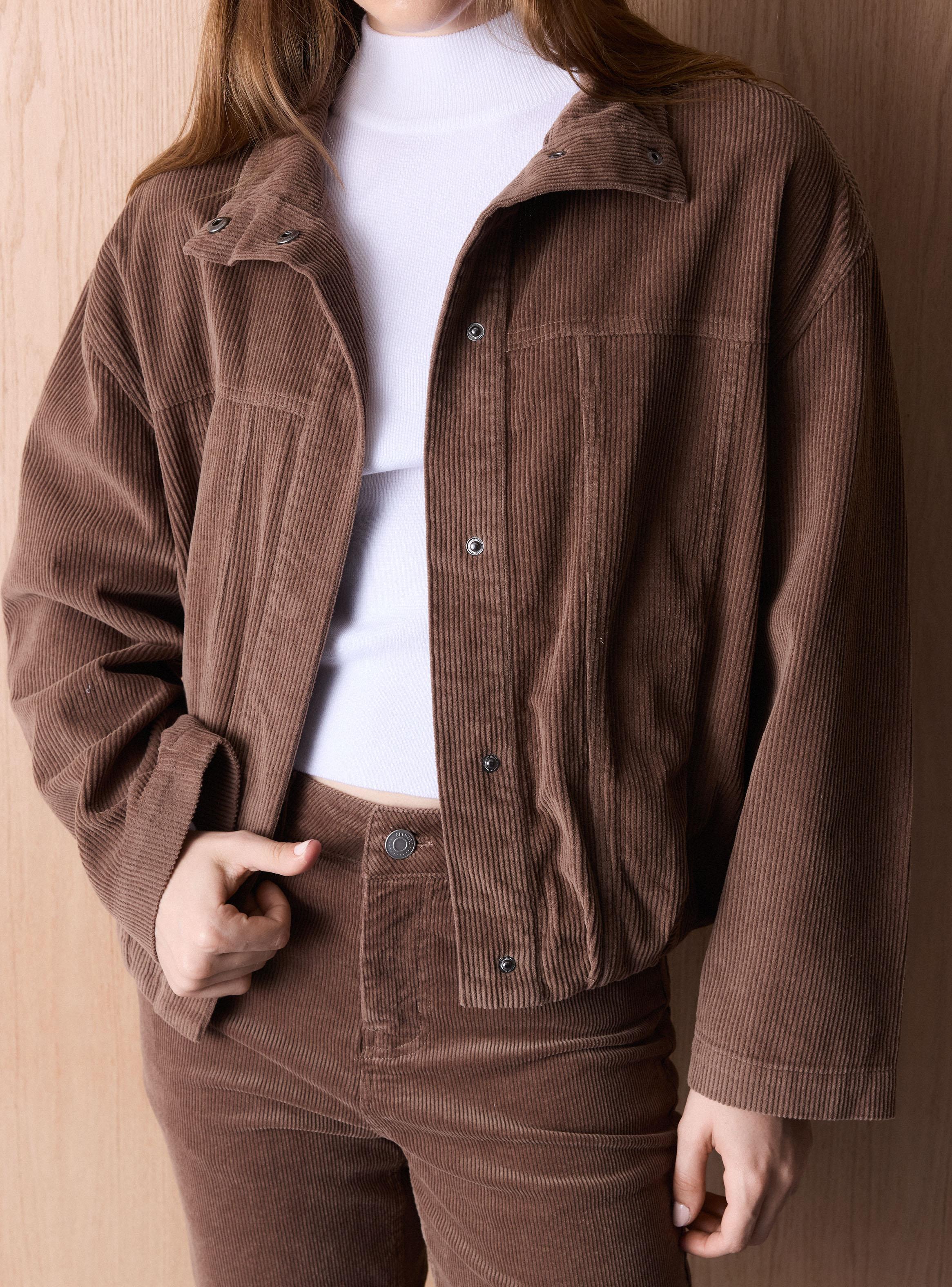 Chaqueta Cotelé Cuello Funnel-3