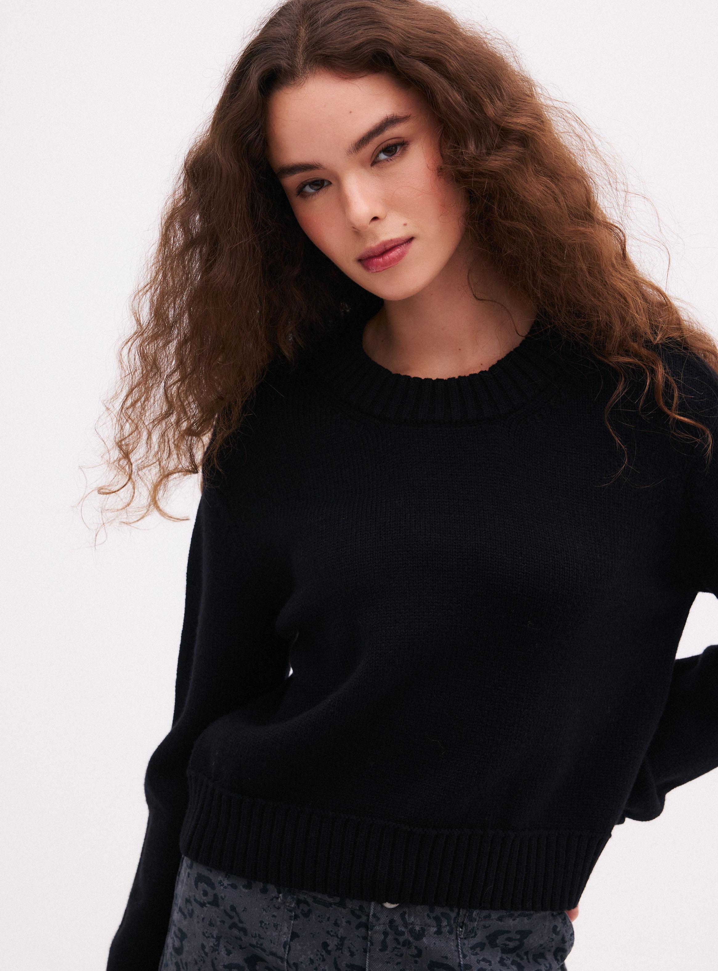 Sweater Tejido Básico de Punto-2