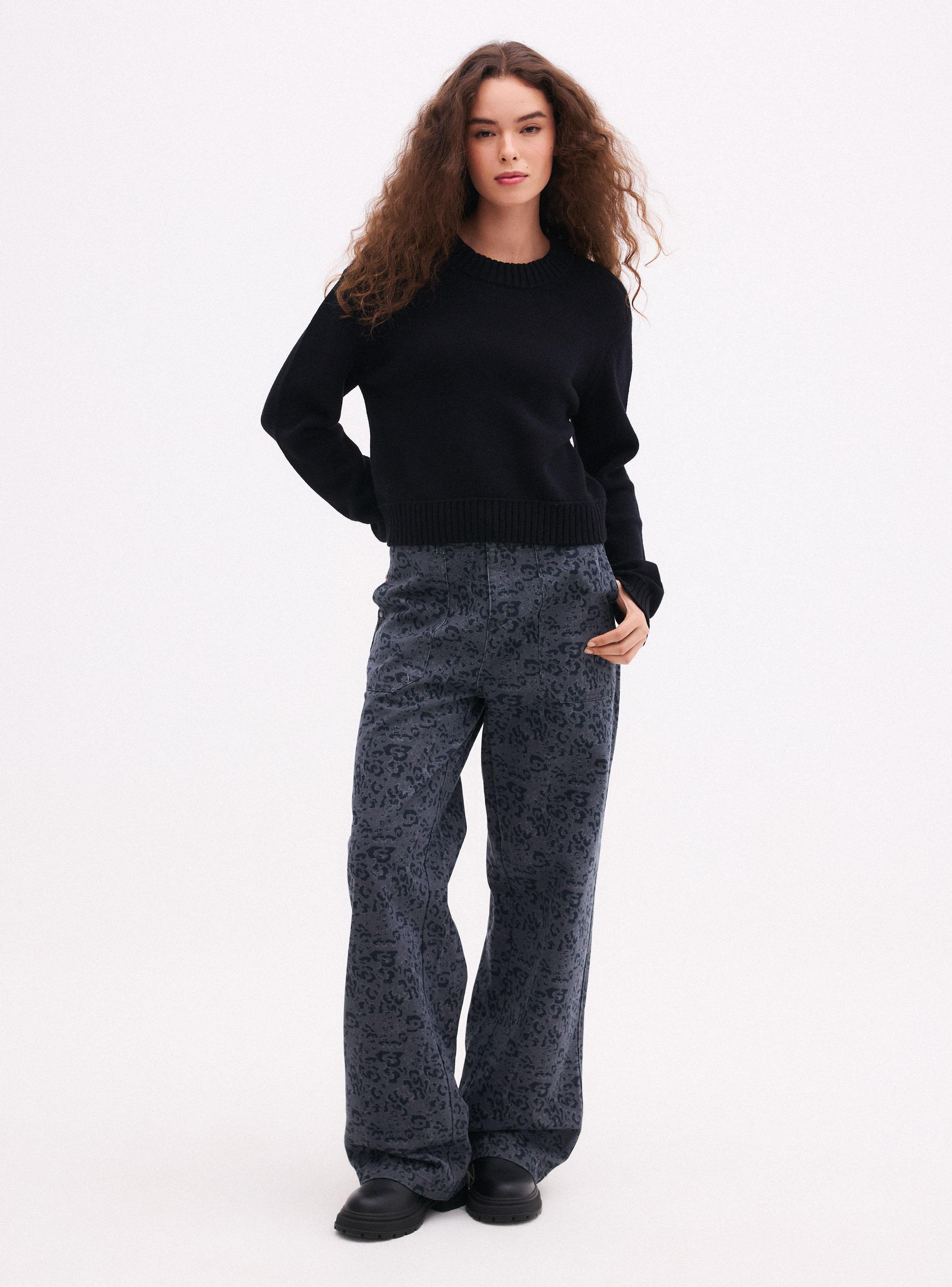 Sweater Tejido Básico de Punto-4