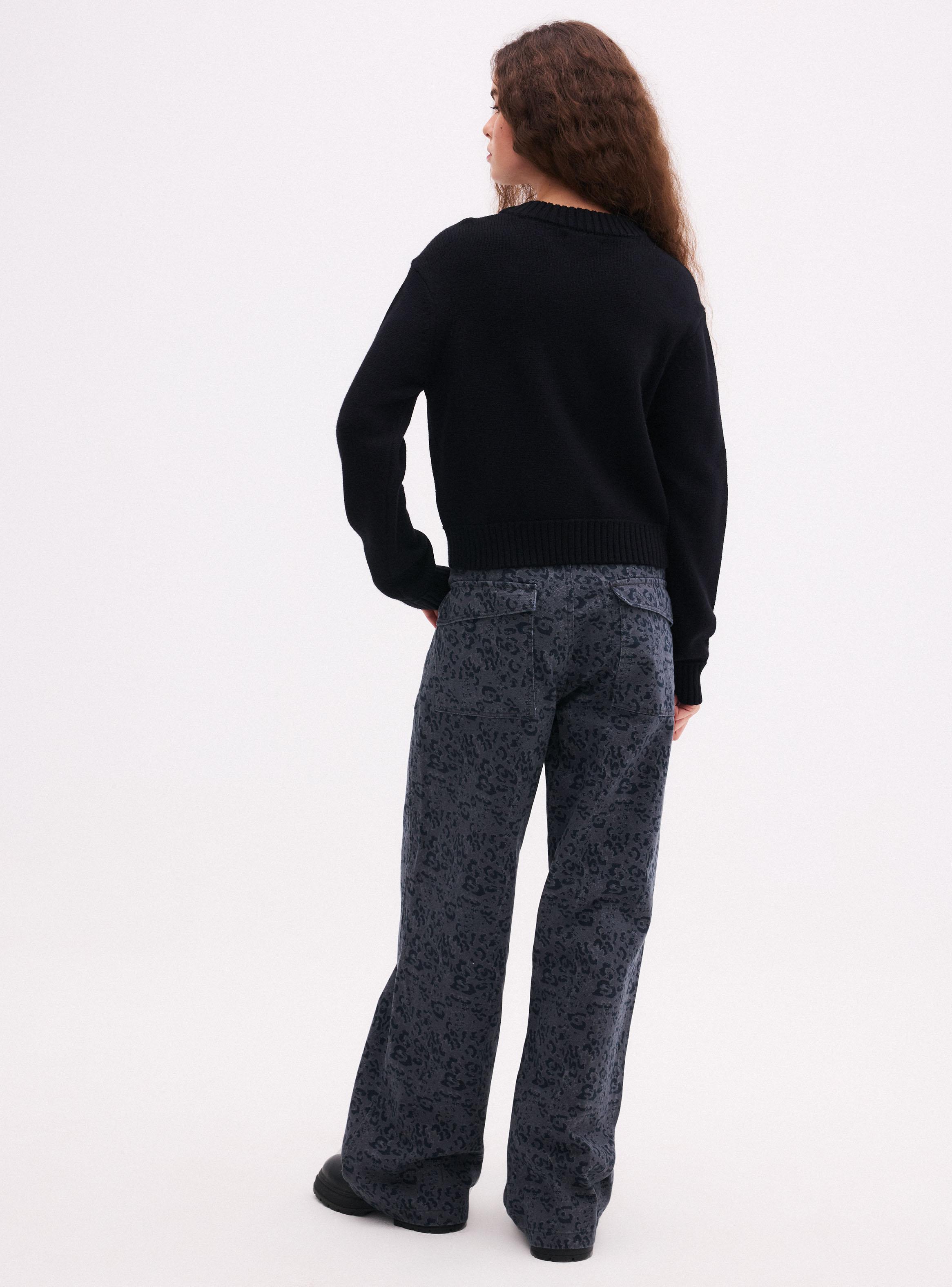 Sweater Tejido Básico de Punto-5