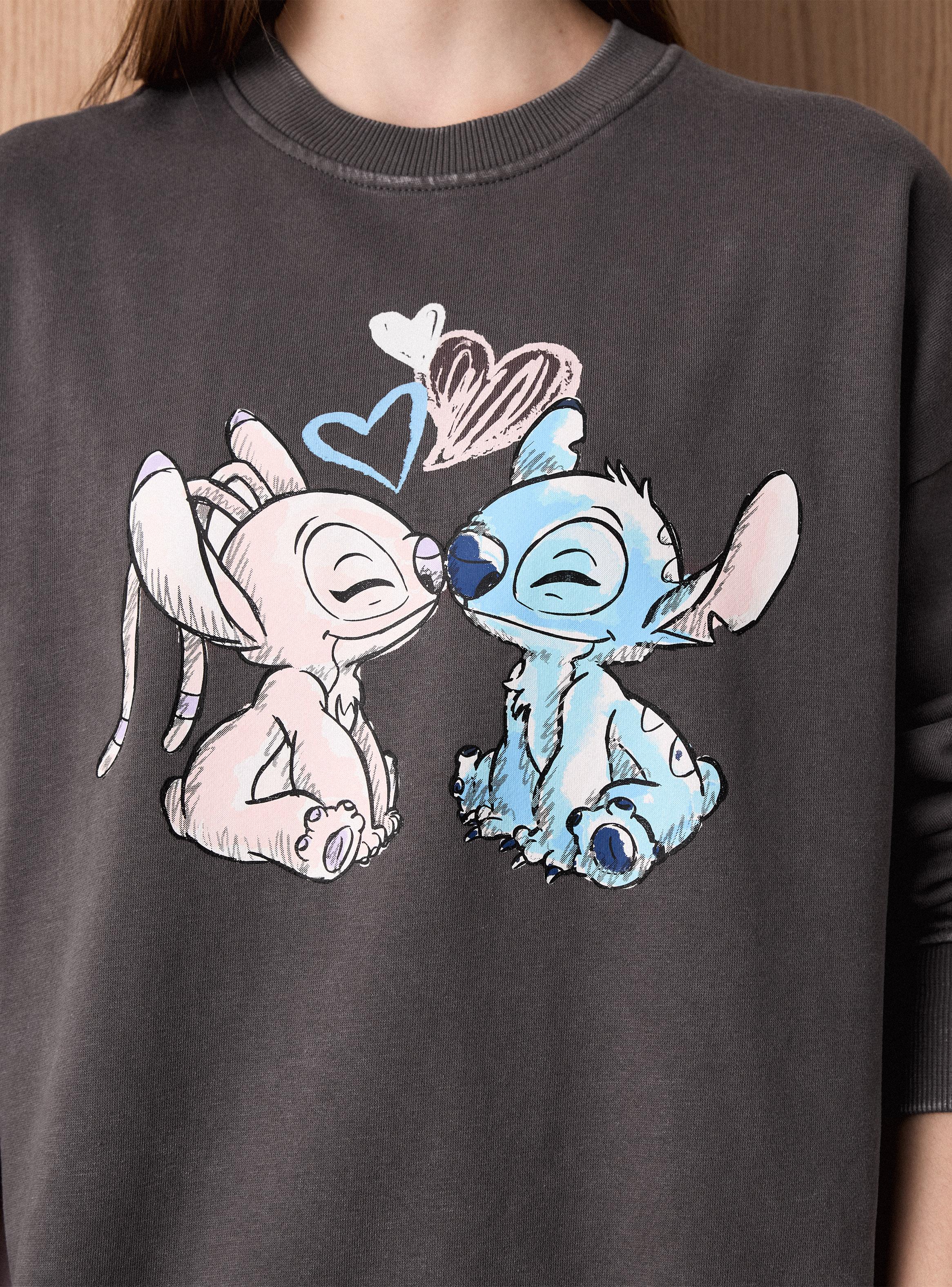 Polerón Estampado Disney Stitch y Ángel-3