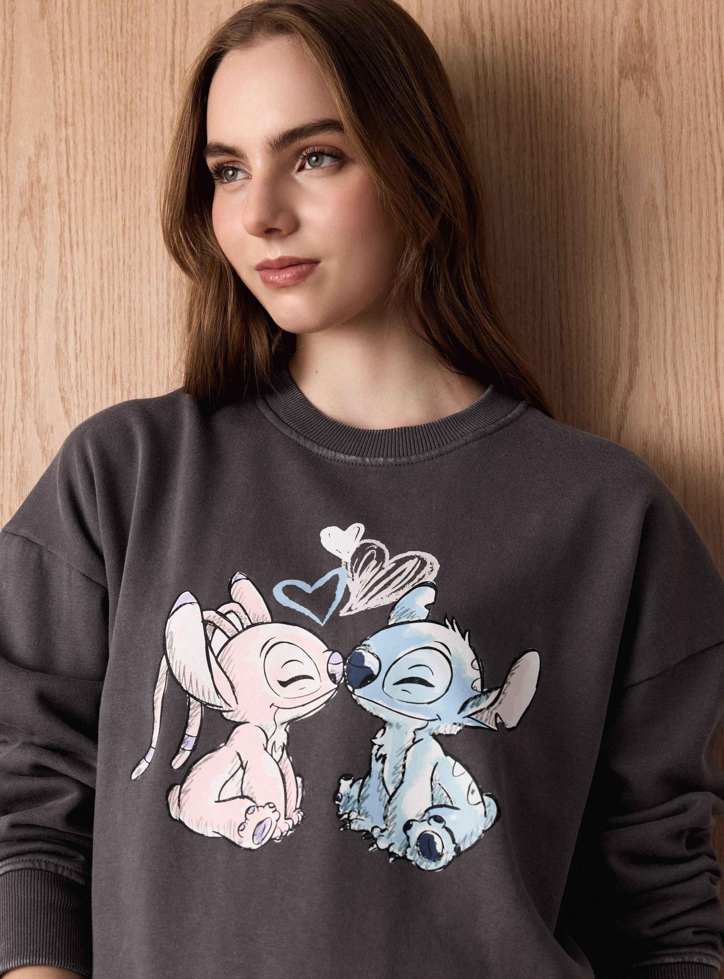 Polerón Estampado Disney Stitch y Ángel-2