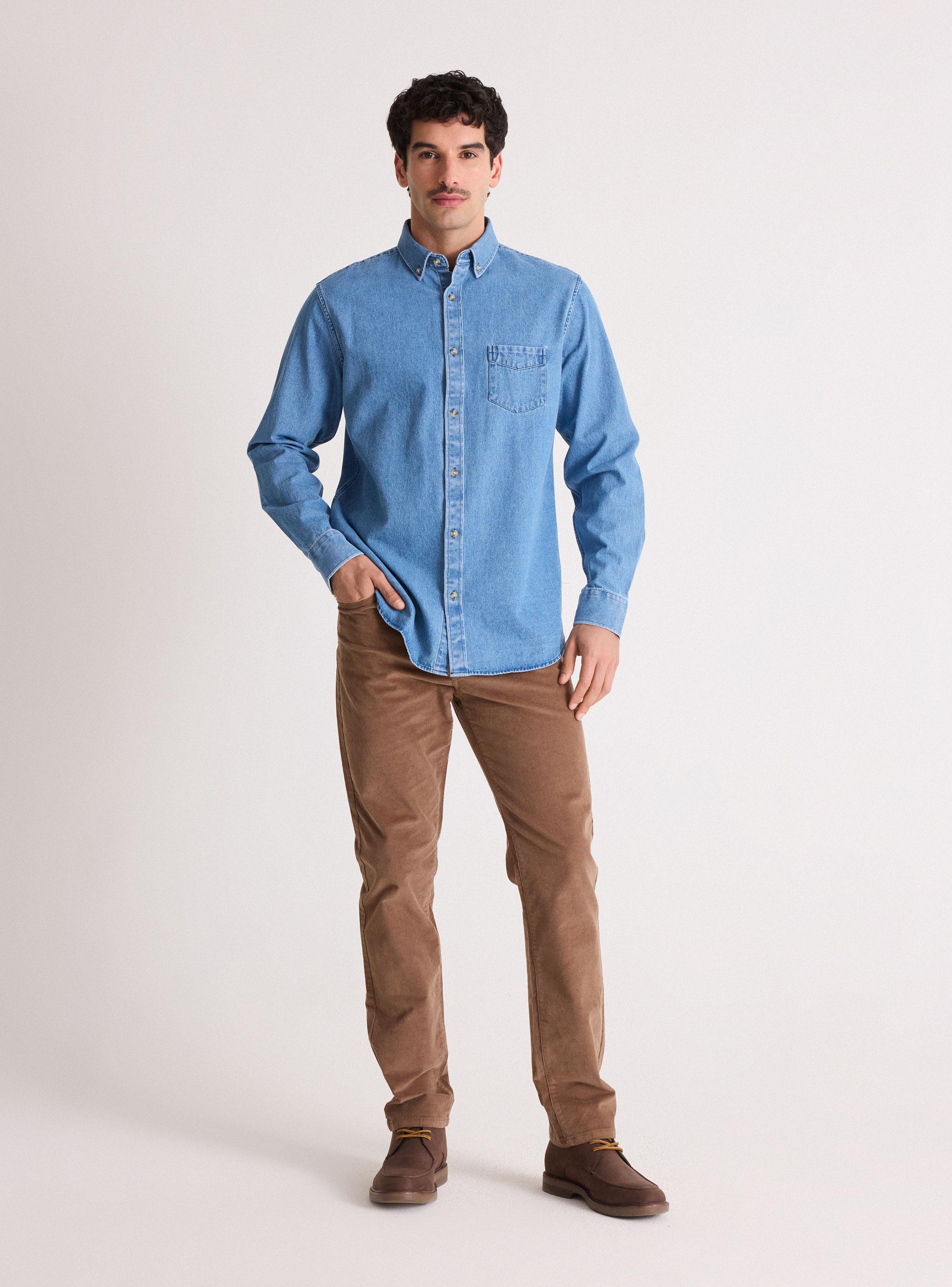 Camisa Manga Larga Denim-4