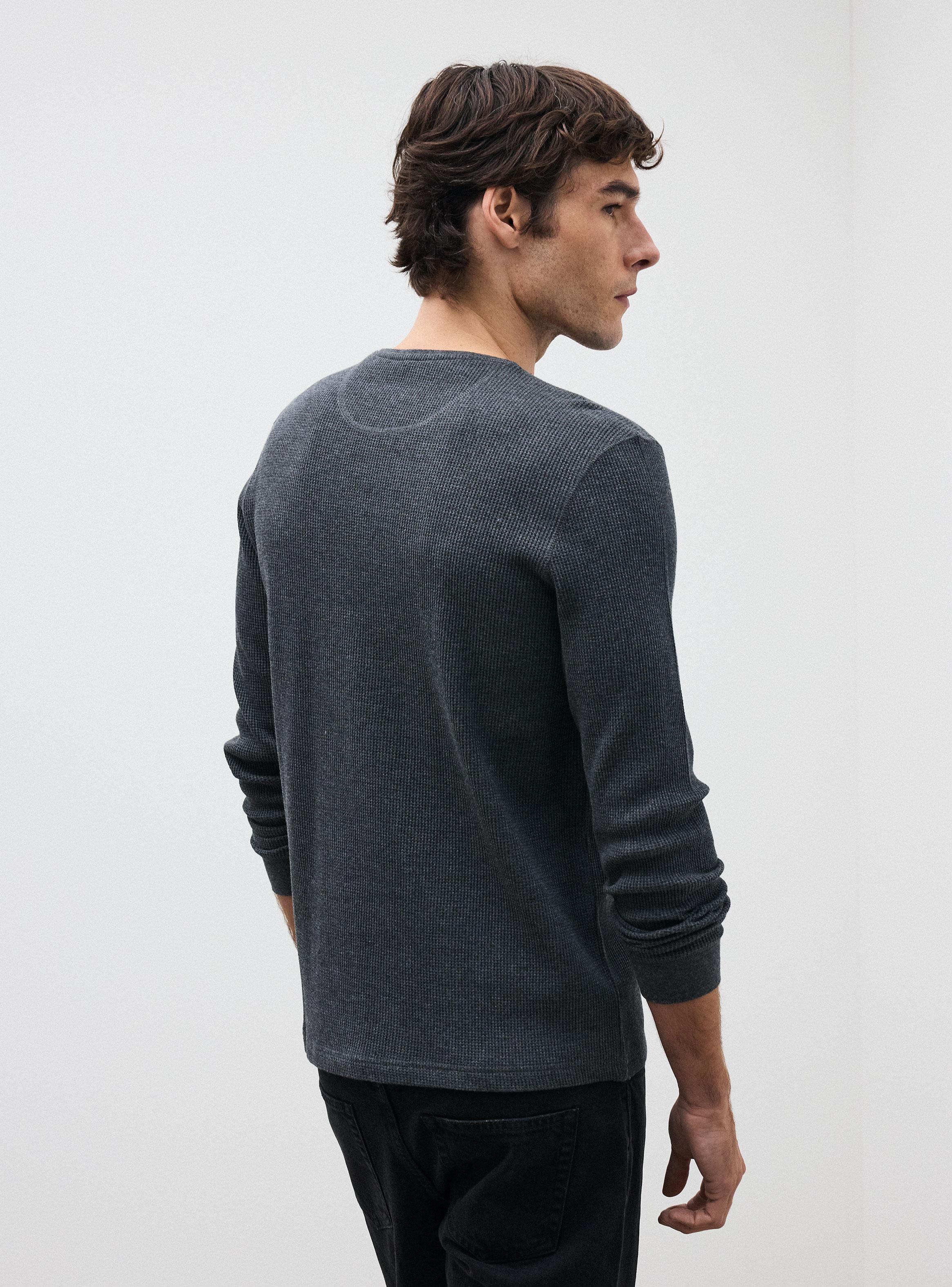 Polera Manga Larga Texturada-1