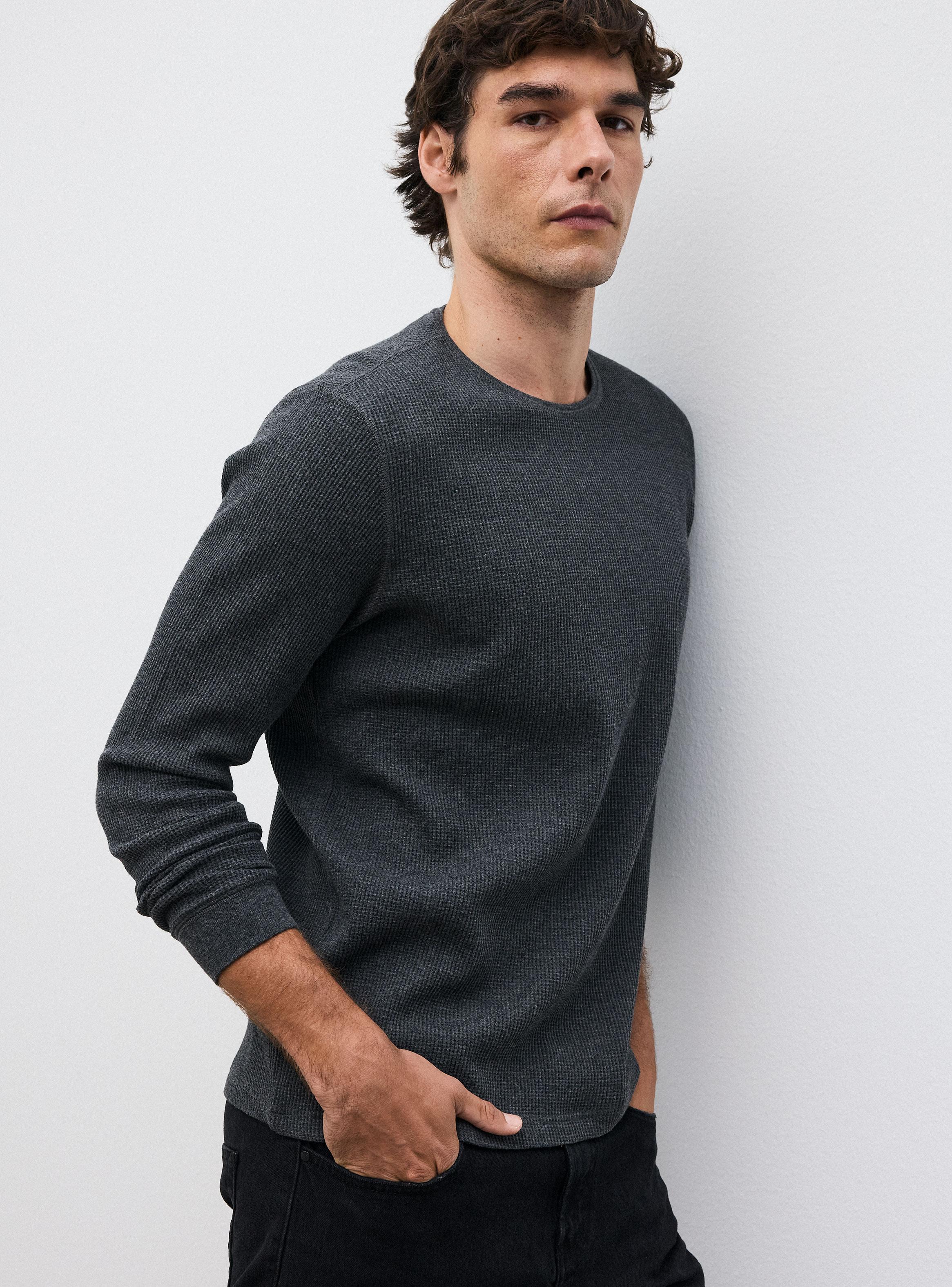 Polera Manga Larga Texturada-2