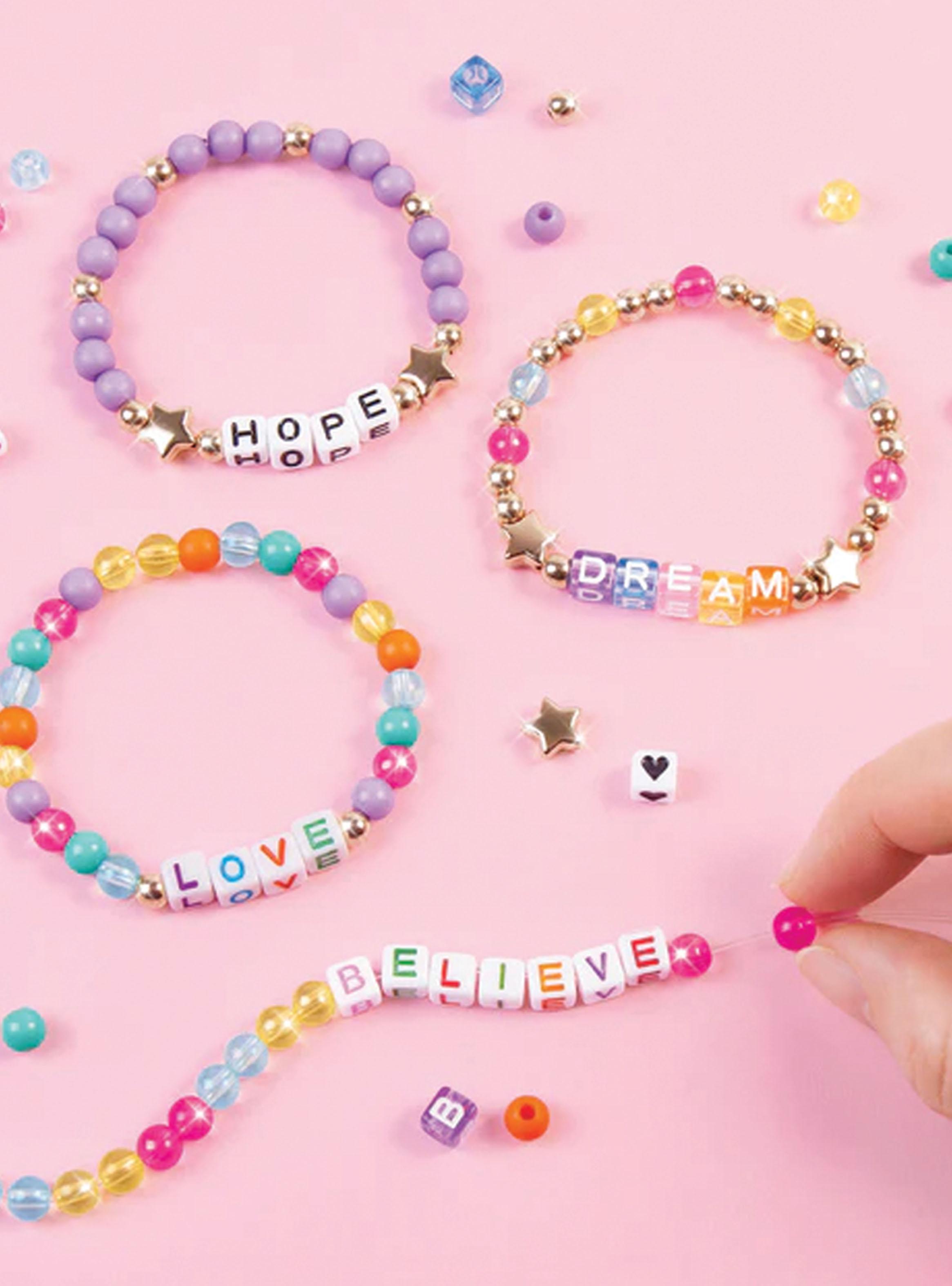 Accesorios Manualidades Pulseras Alfabeto-3