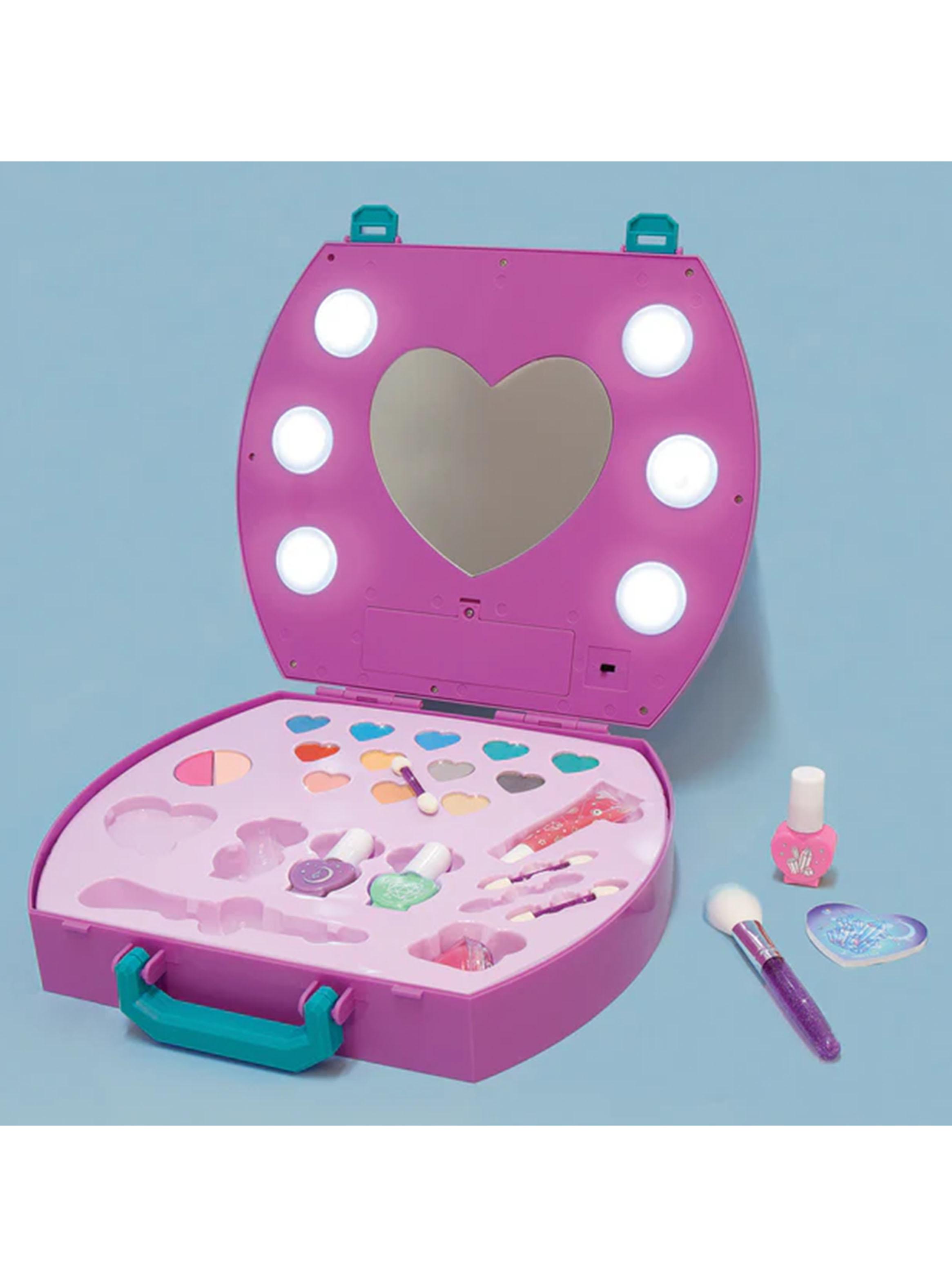 Set de Belleza Niñas Estudio Cosmético Morado con Luz-4