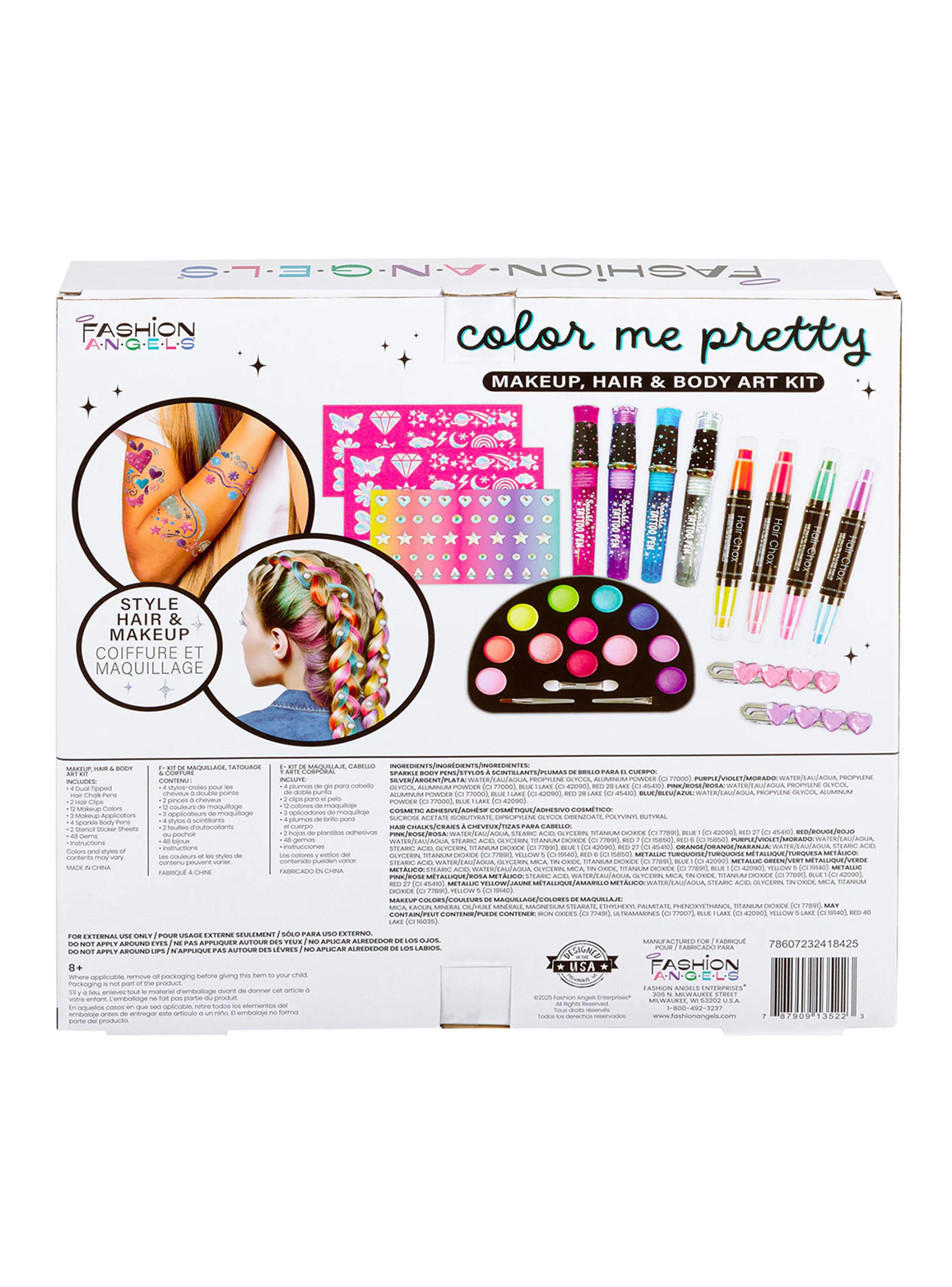 Kit de Maquillaje Peinado y Arte Corporal para Niñas-2
