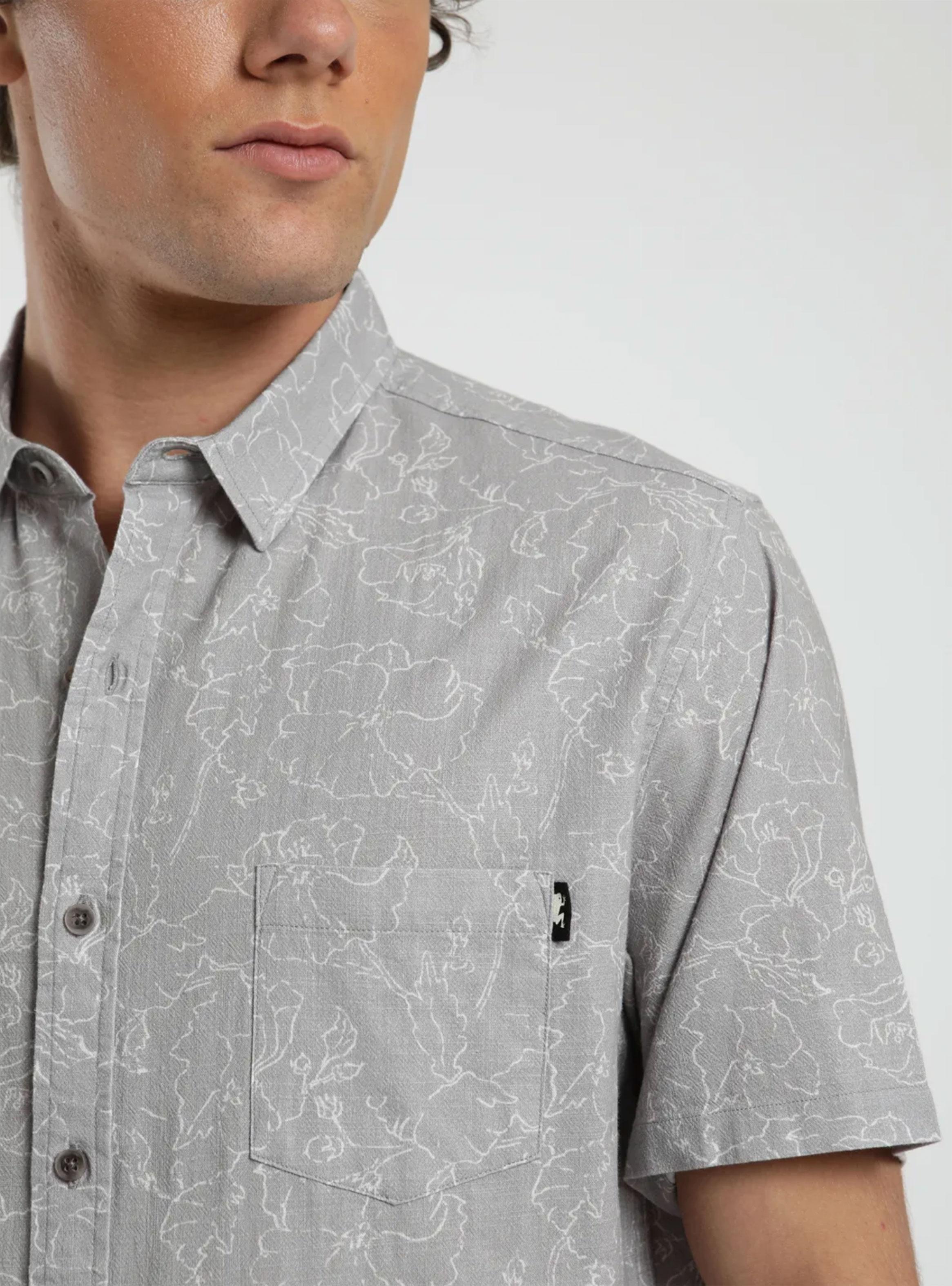 Camisa Full Print Flores Algodón Orgánico-2