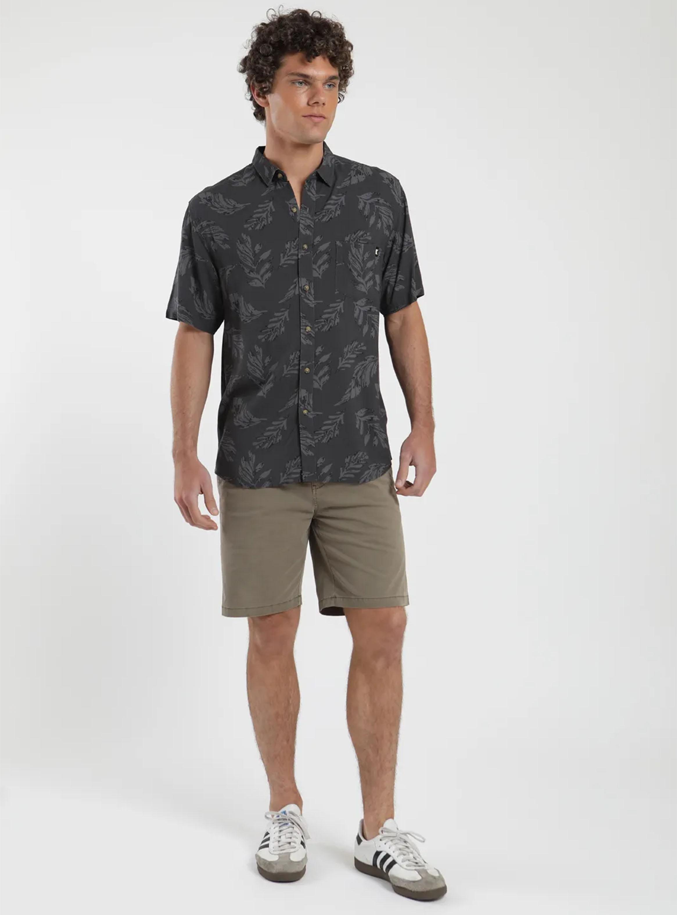 Camisa Full Print Hojas Algodón Orgánico-3