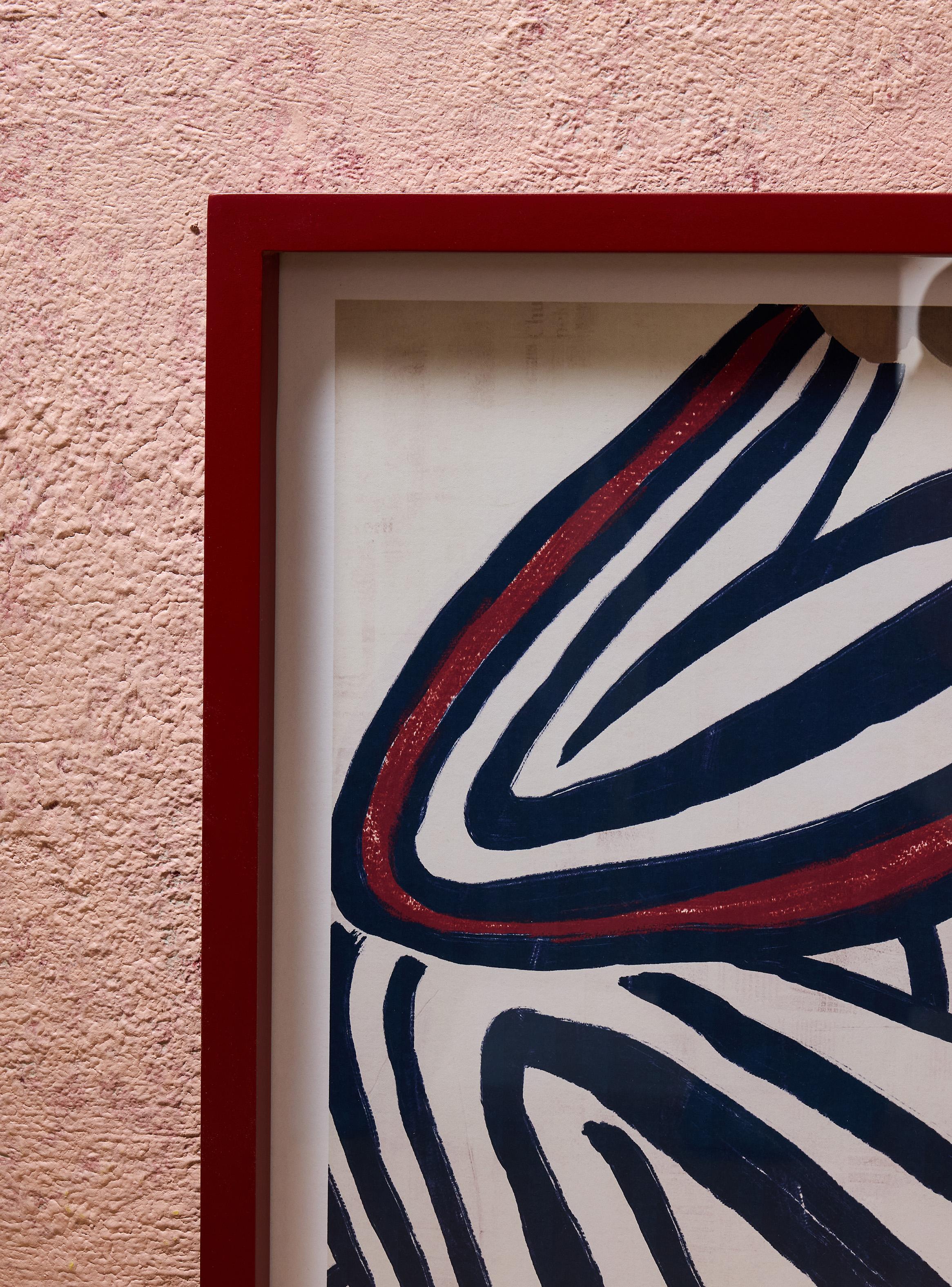 Cuadro Persona Rayas 40x52 cm-2