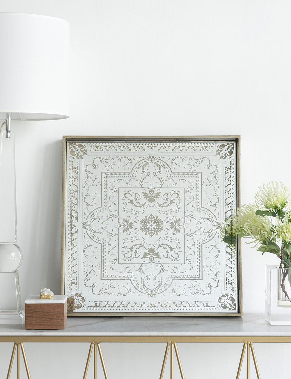 Bandeja Vidrio Grabado 40x40 cm-3