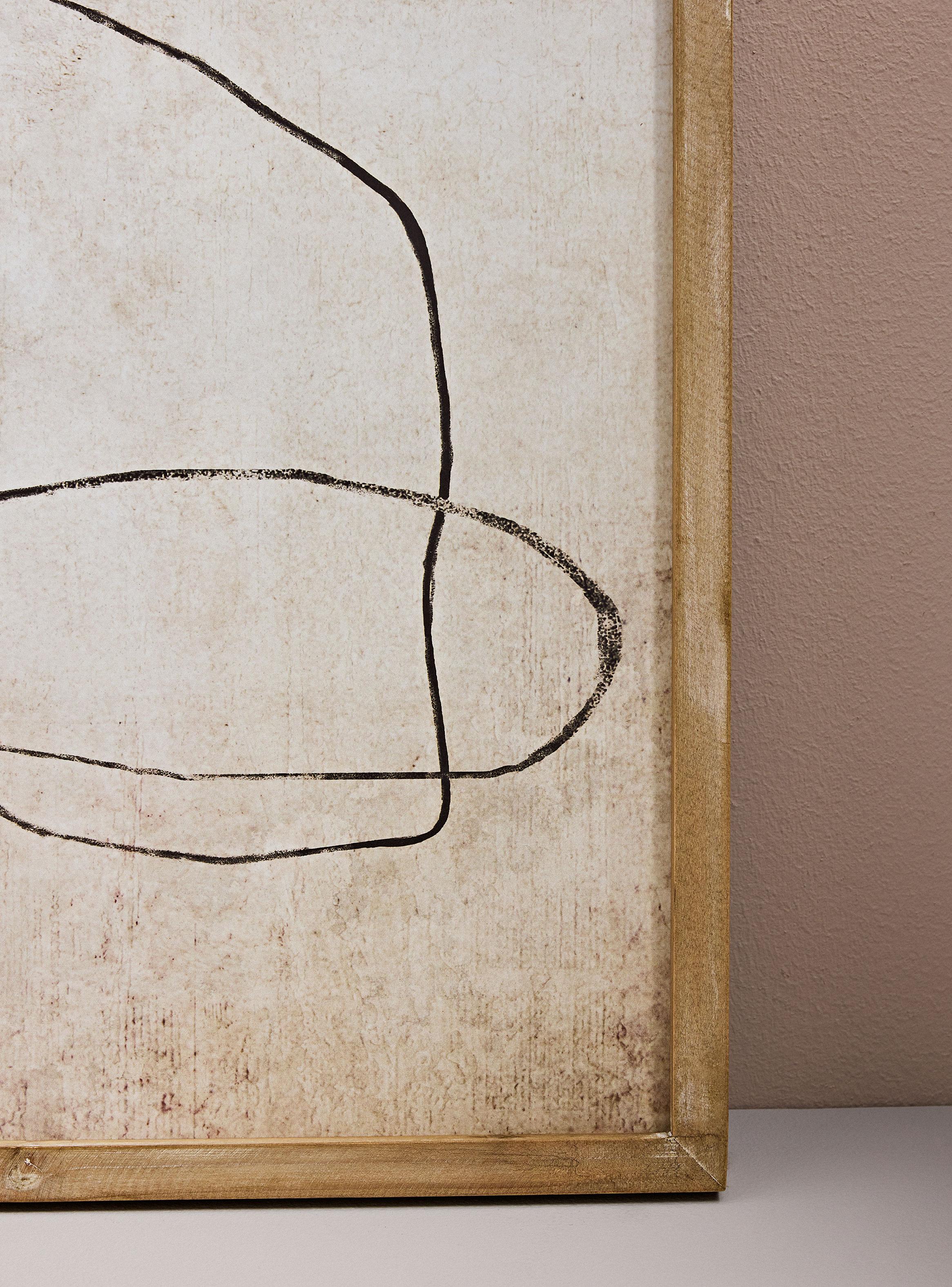 Cuadro Líneas Abstractas Wabi Sabi 60x80 cm-2