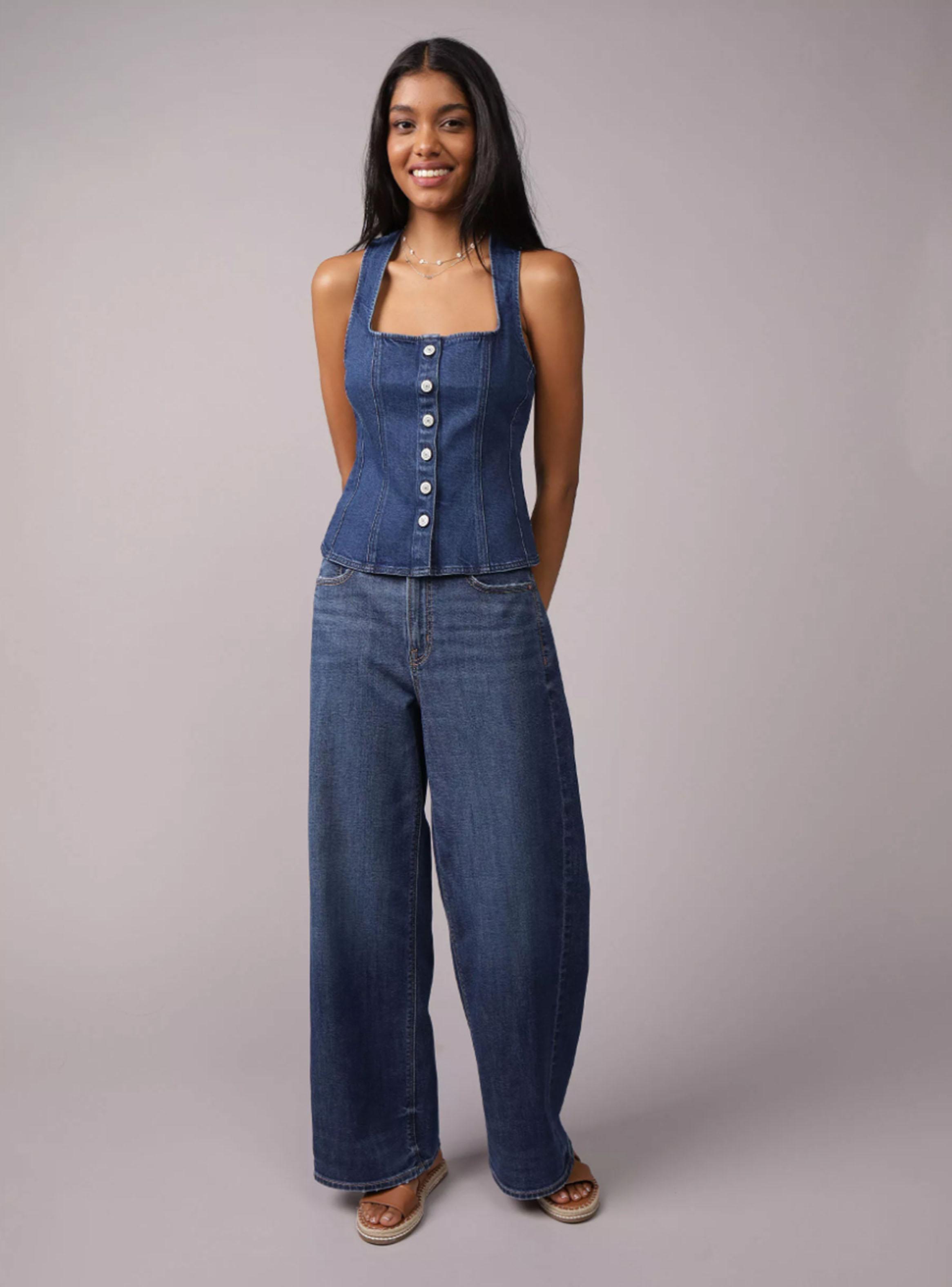 Blusa Ae con Lazo en el Frente Mangas Abombadas y Cuello-2