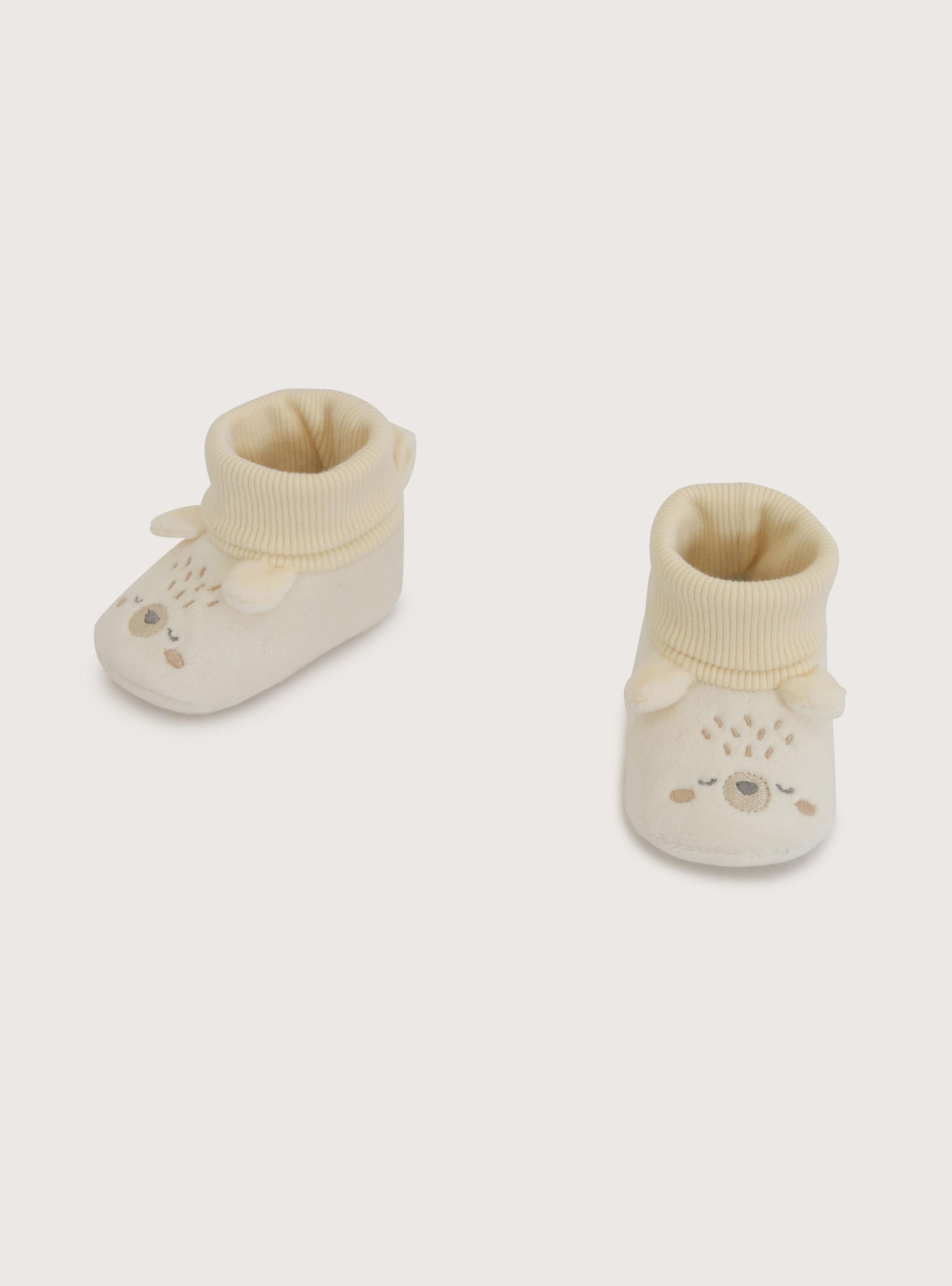 Pantufla Print Carita Osito Bebé Unisex-2