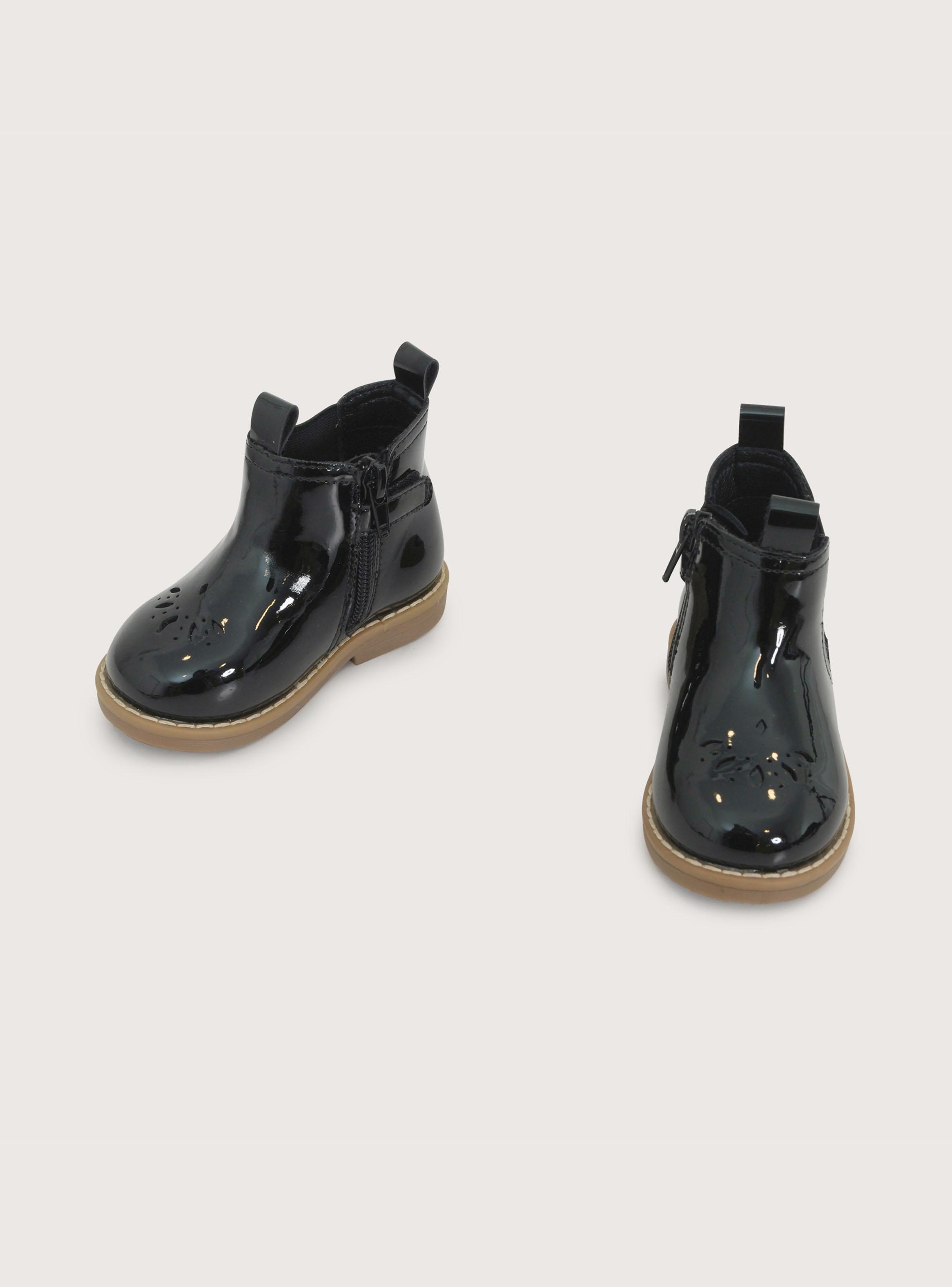 Botín Niña Charol Caminante-3