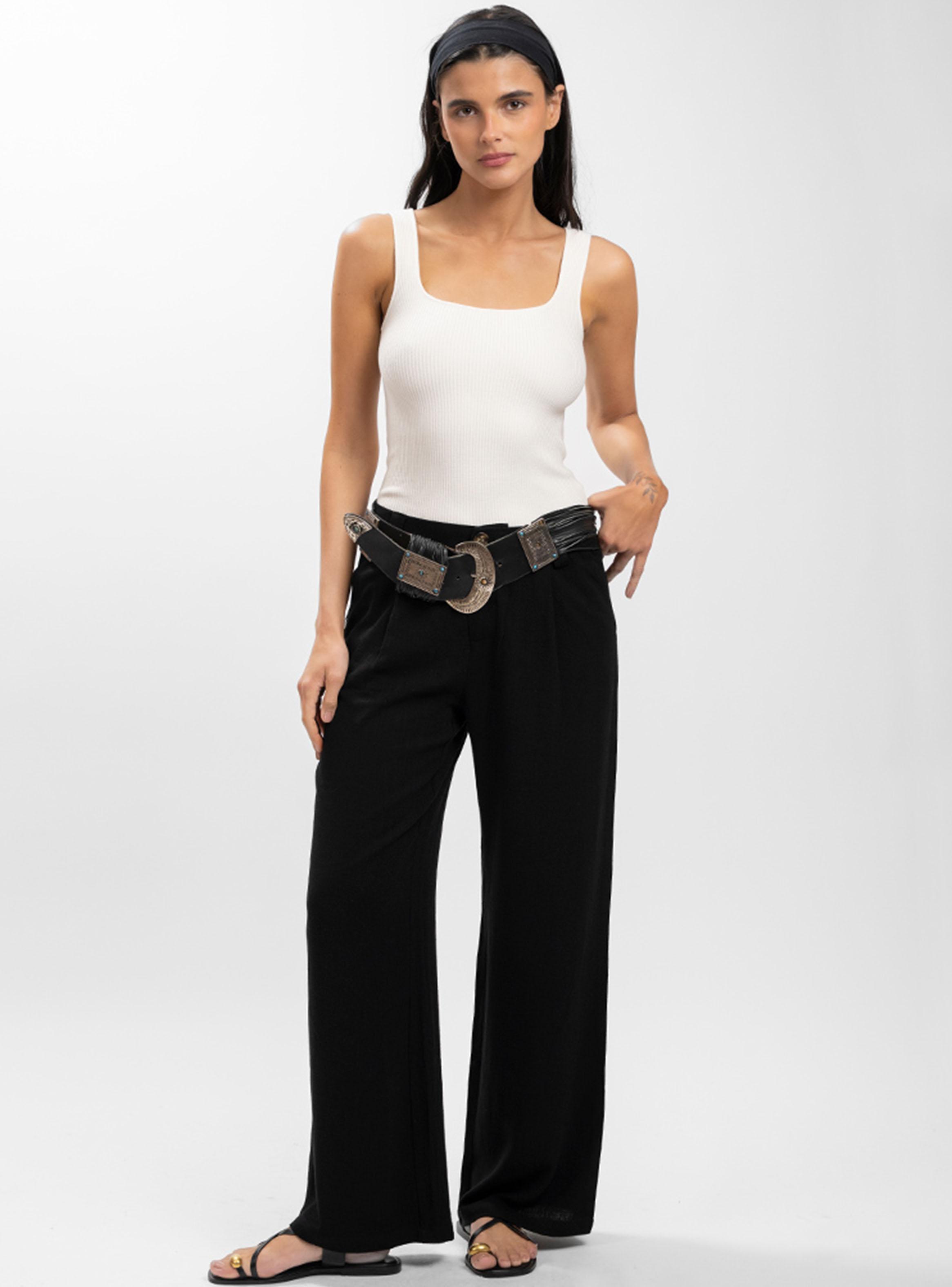 Pantalón Lino Julieta Negro-3