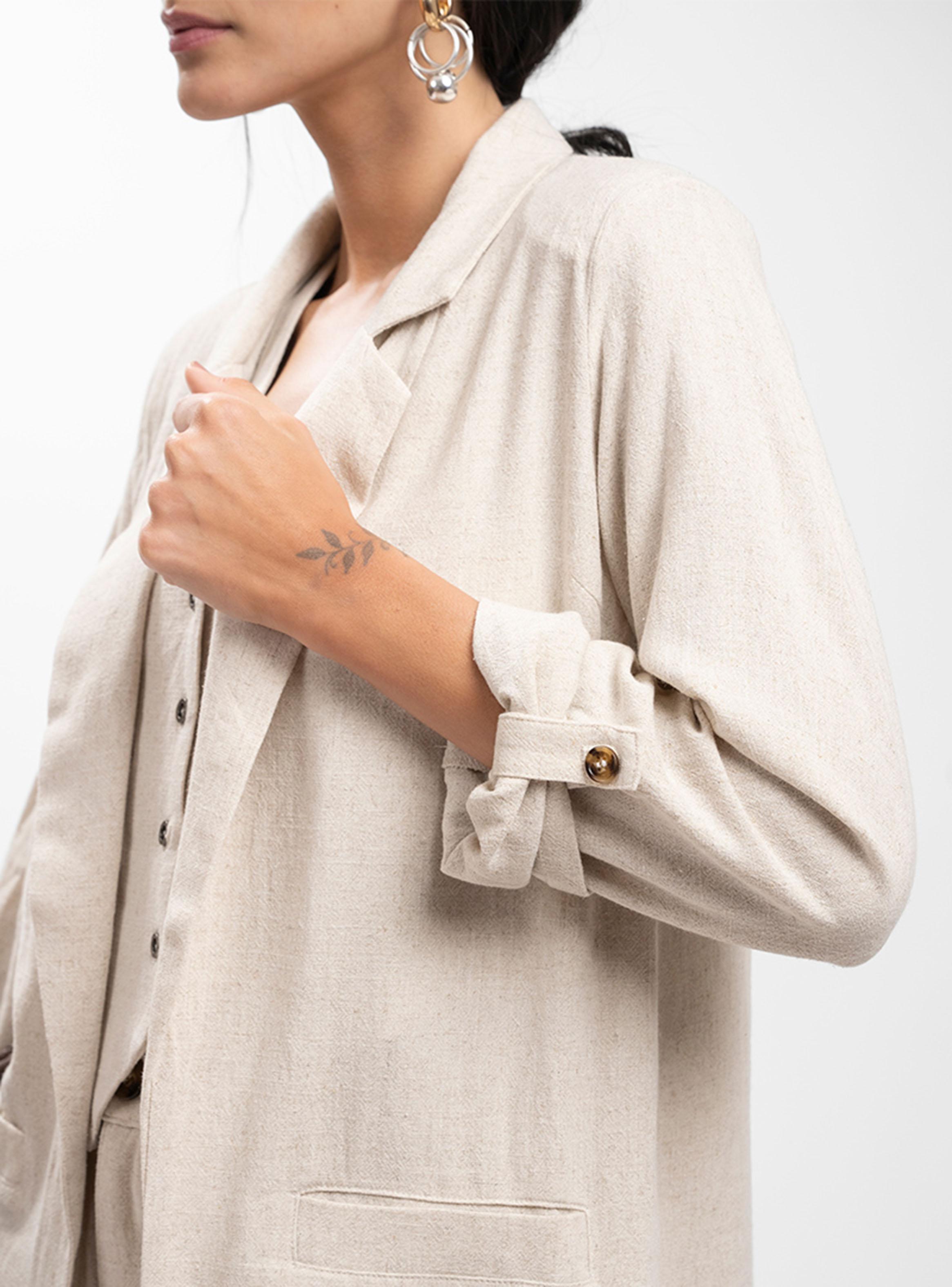 Blazer Lino Julieta Arena-2