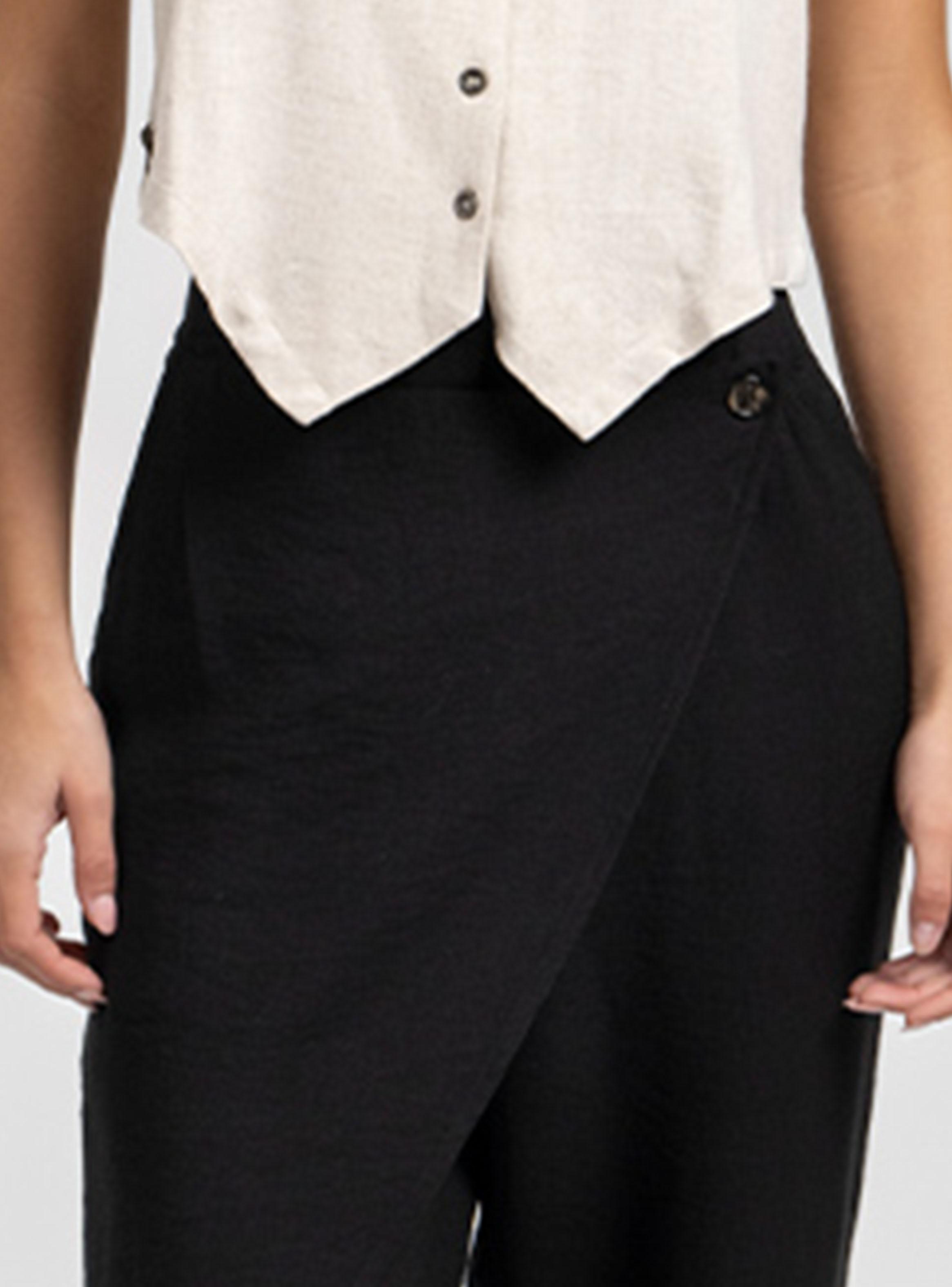 Pantalón Tiro Medio Aria Negro-2