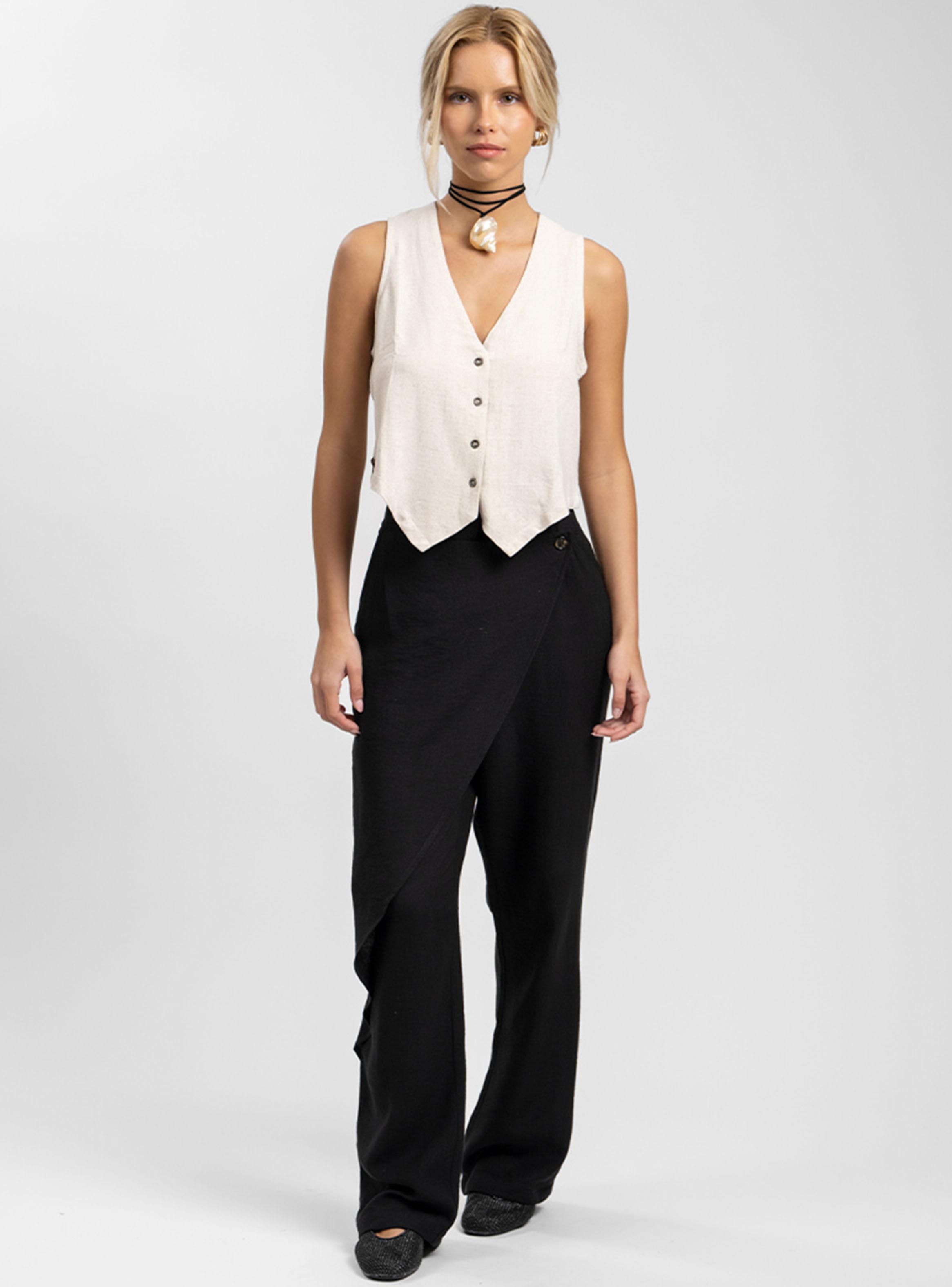 Pantalón Tiro Medio Aria Negro-3