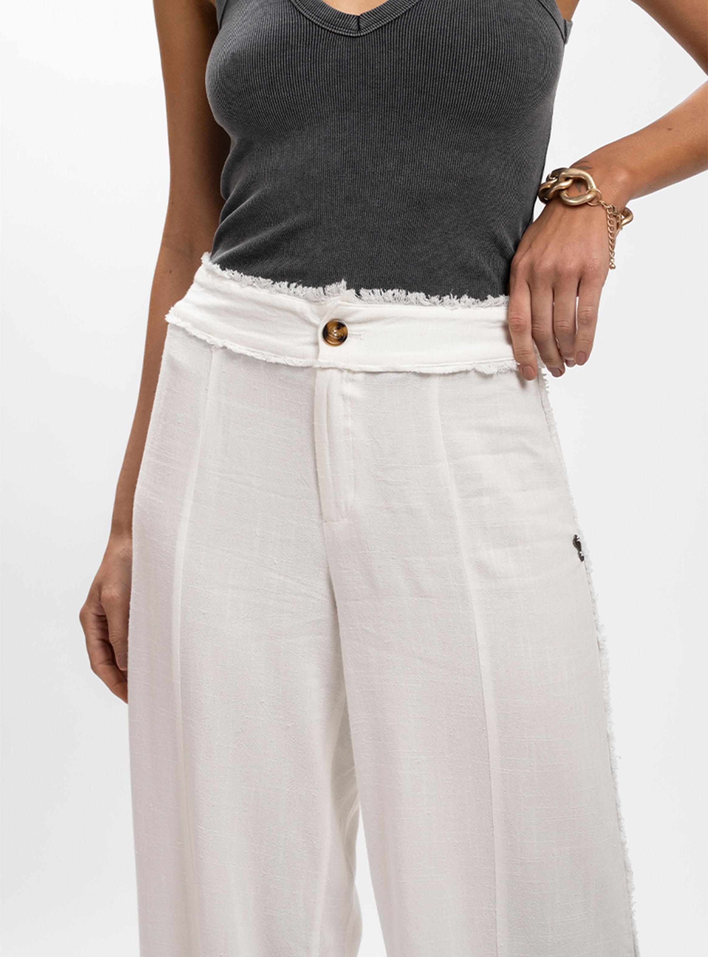 Pantalón Lino Cado Blanco-2