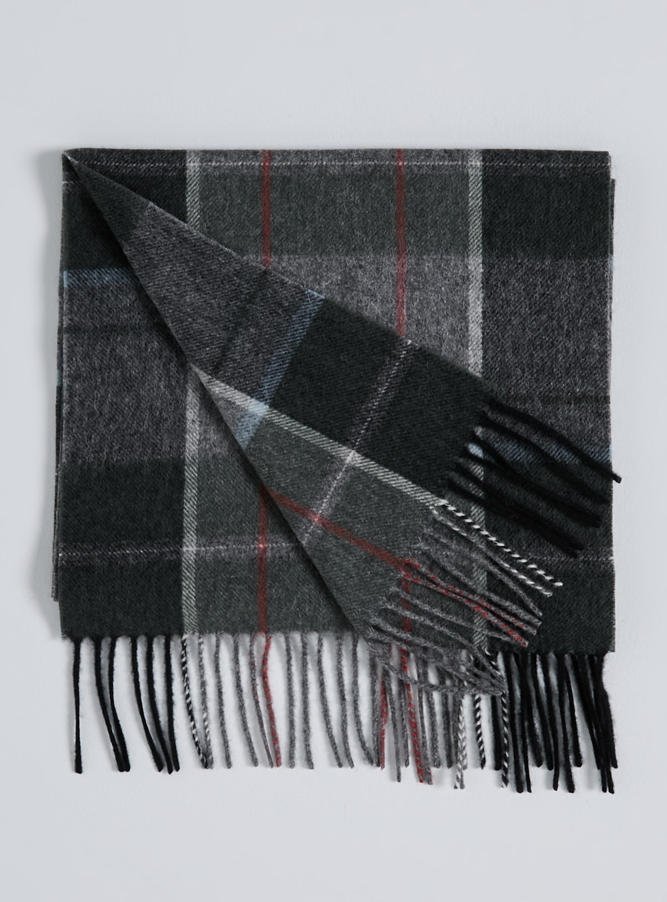 Bufanda Lana Merino Cuadros Escoces-1