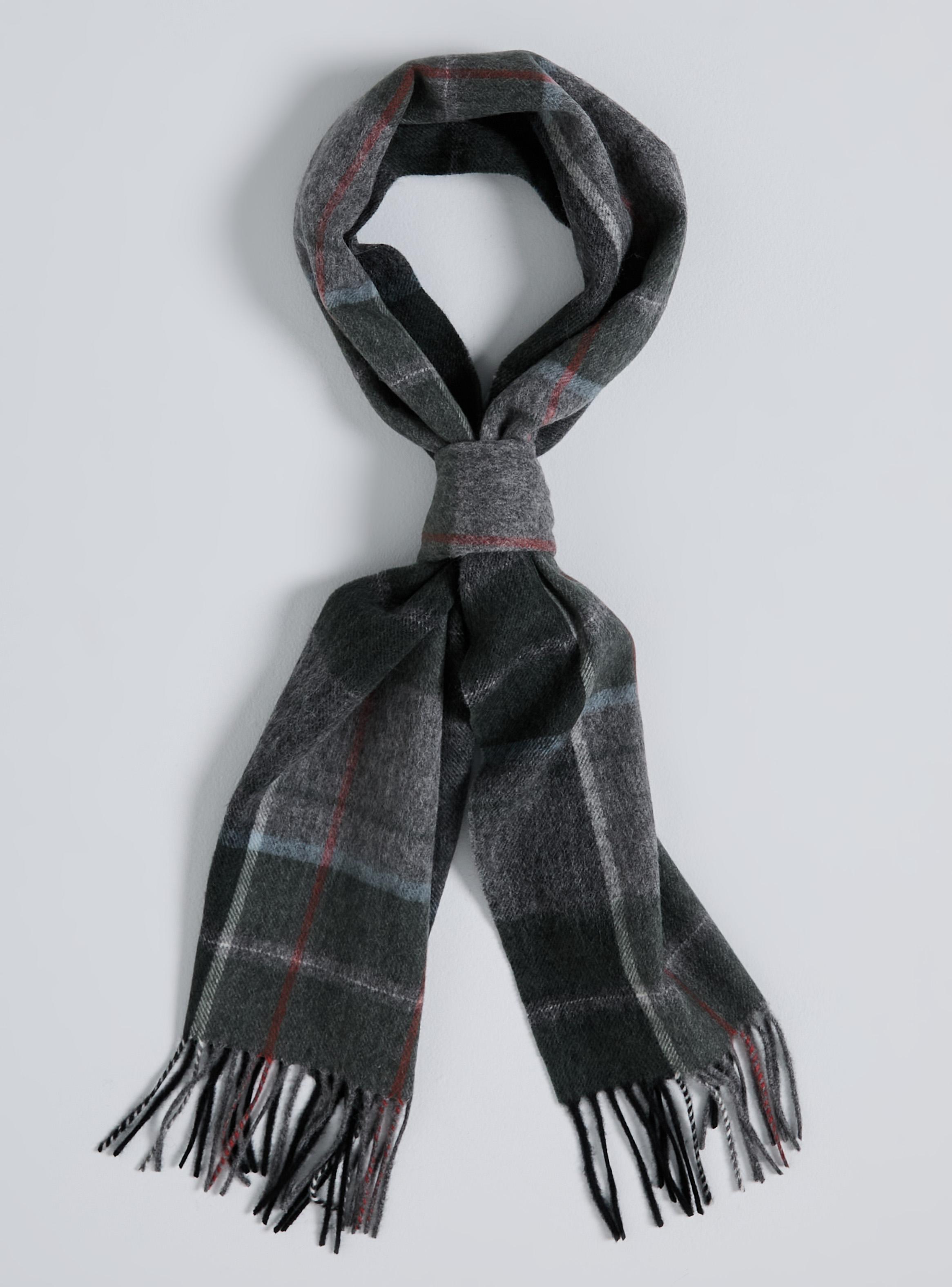 Bufanda Lana Merino Cuadros Escoces-0