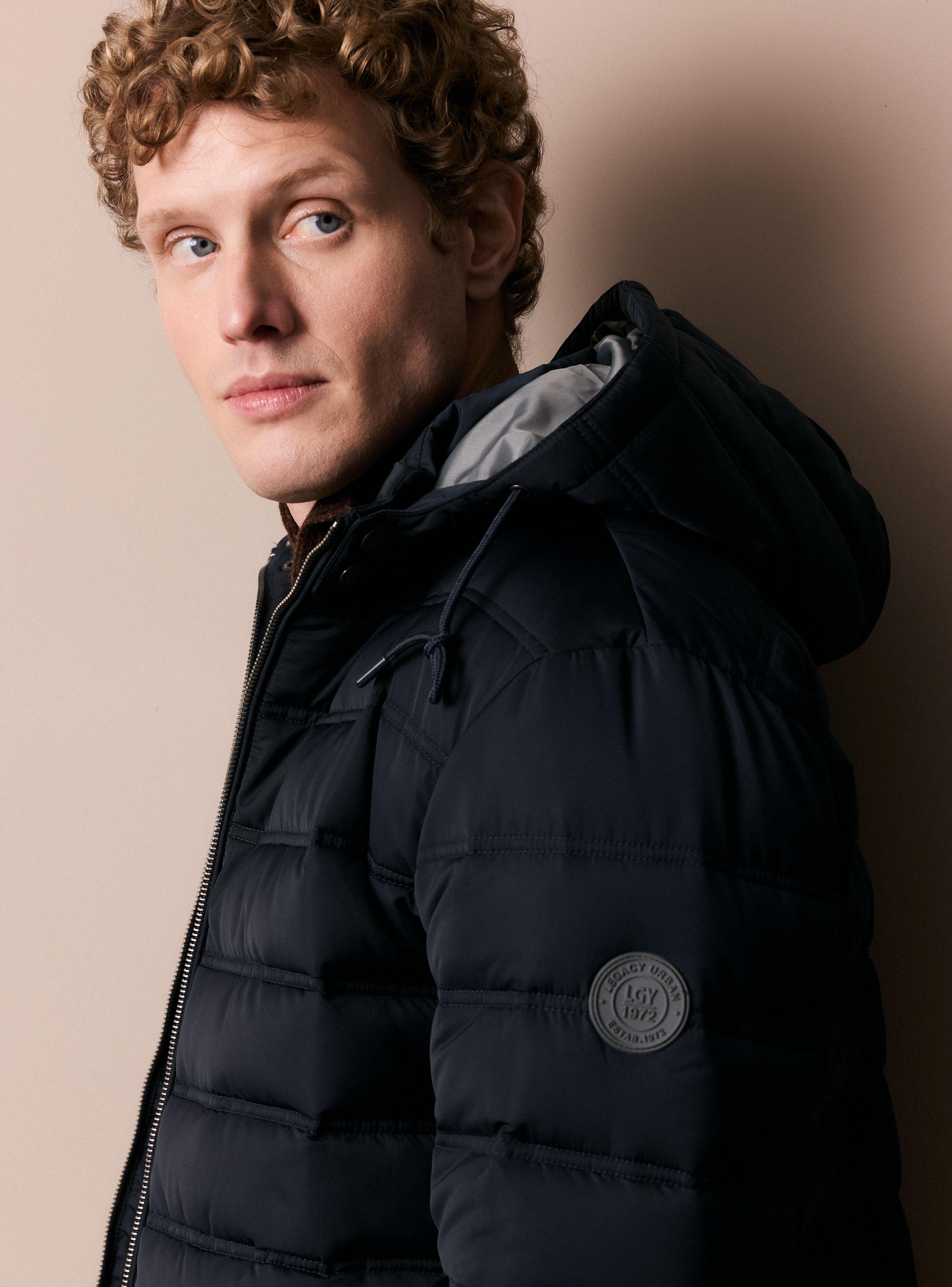 Parka Acolchada con Gorro-3