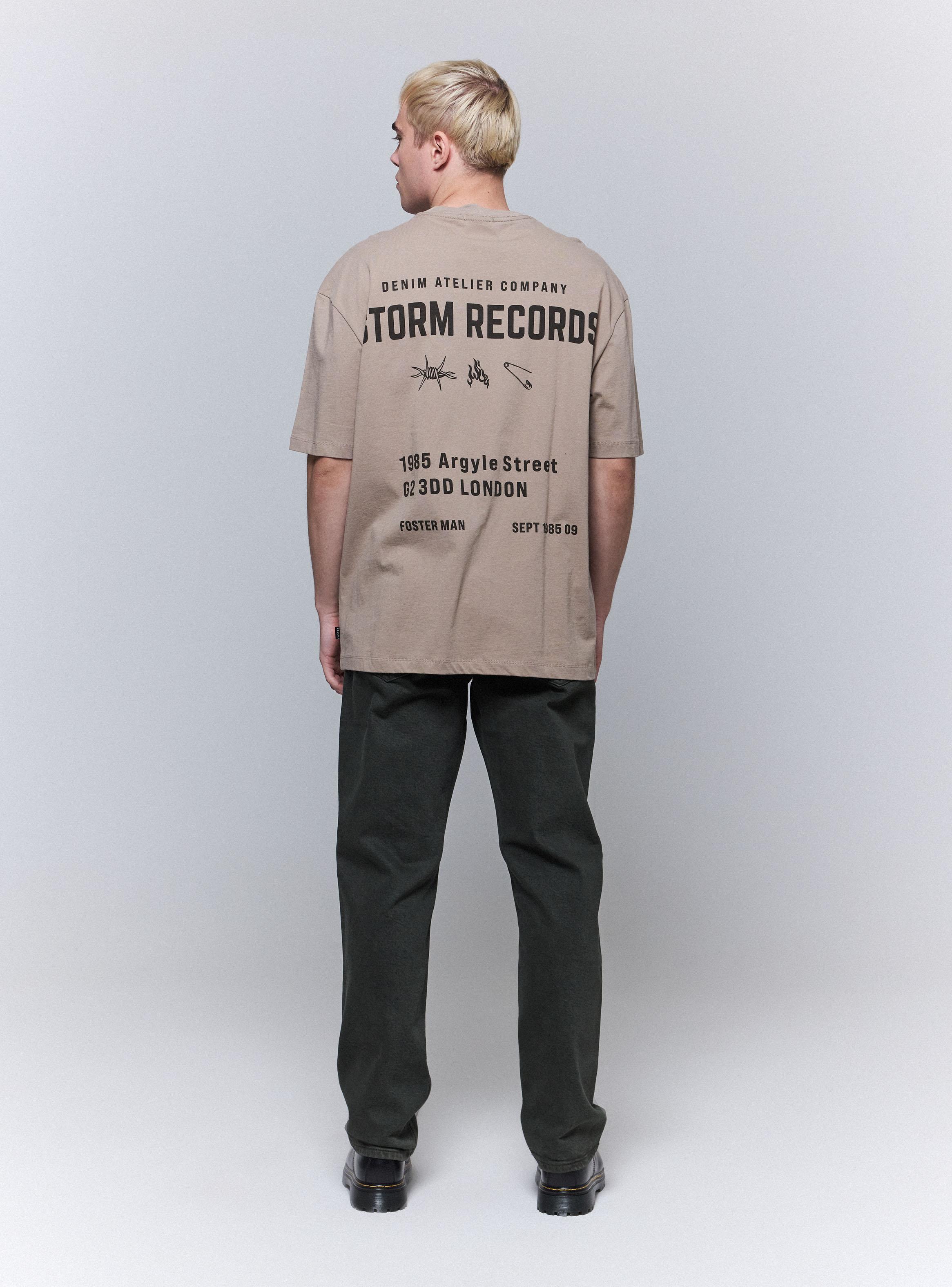 Polera Oversize Estampado Texto Espalda-2