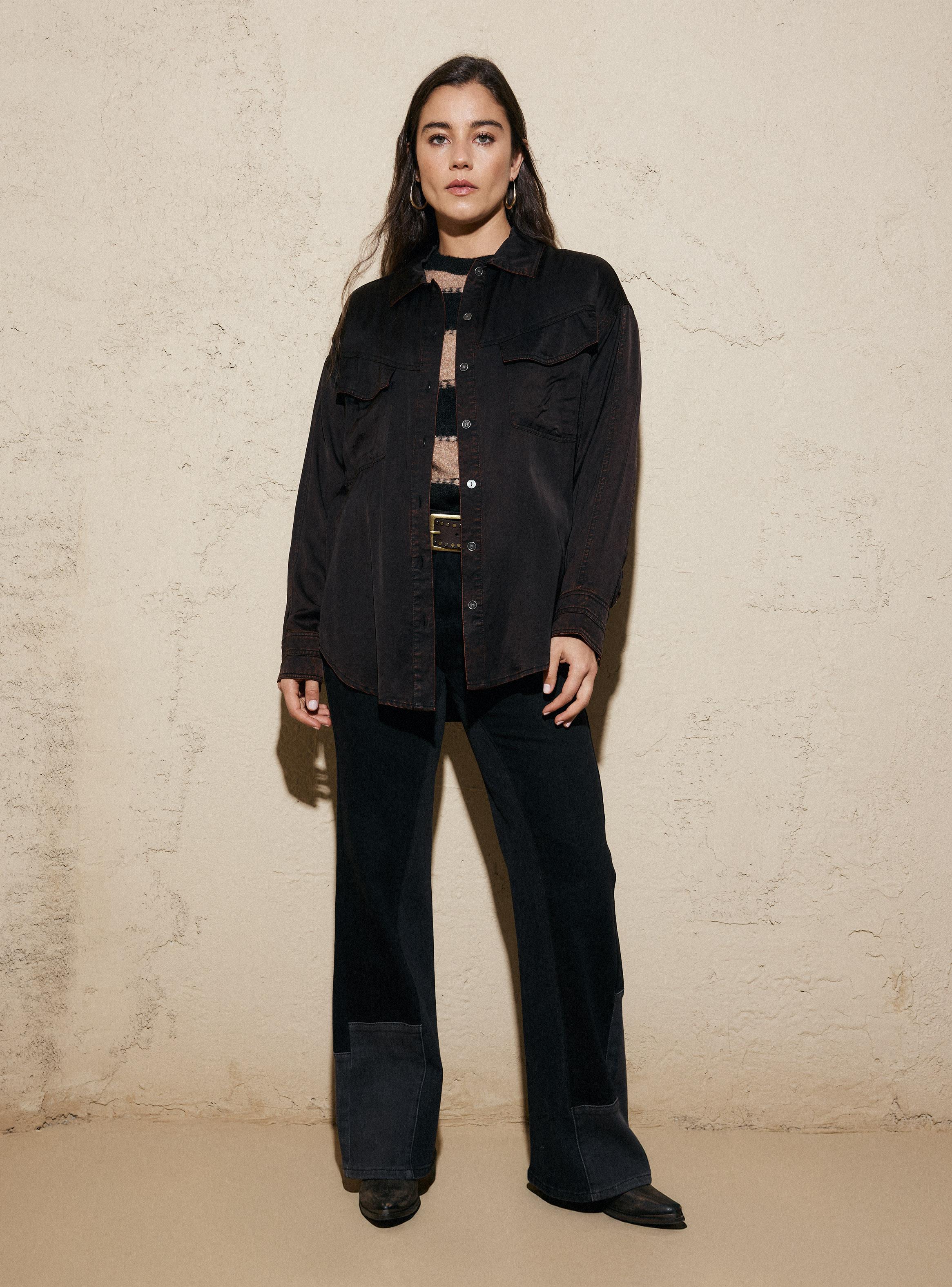 Blusa Procesada Look Seda con Tachas-4