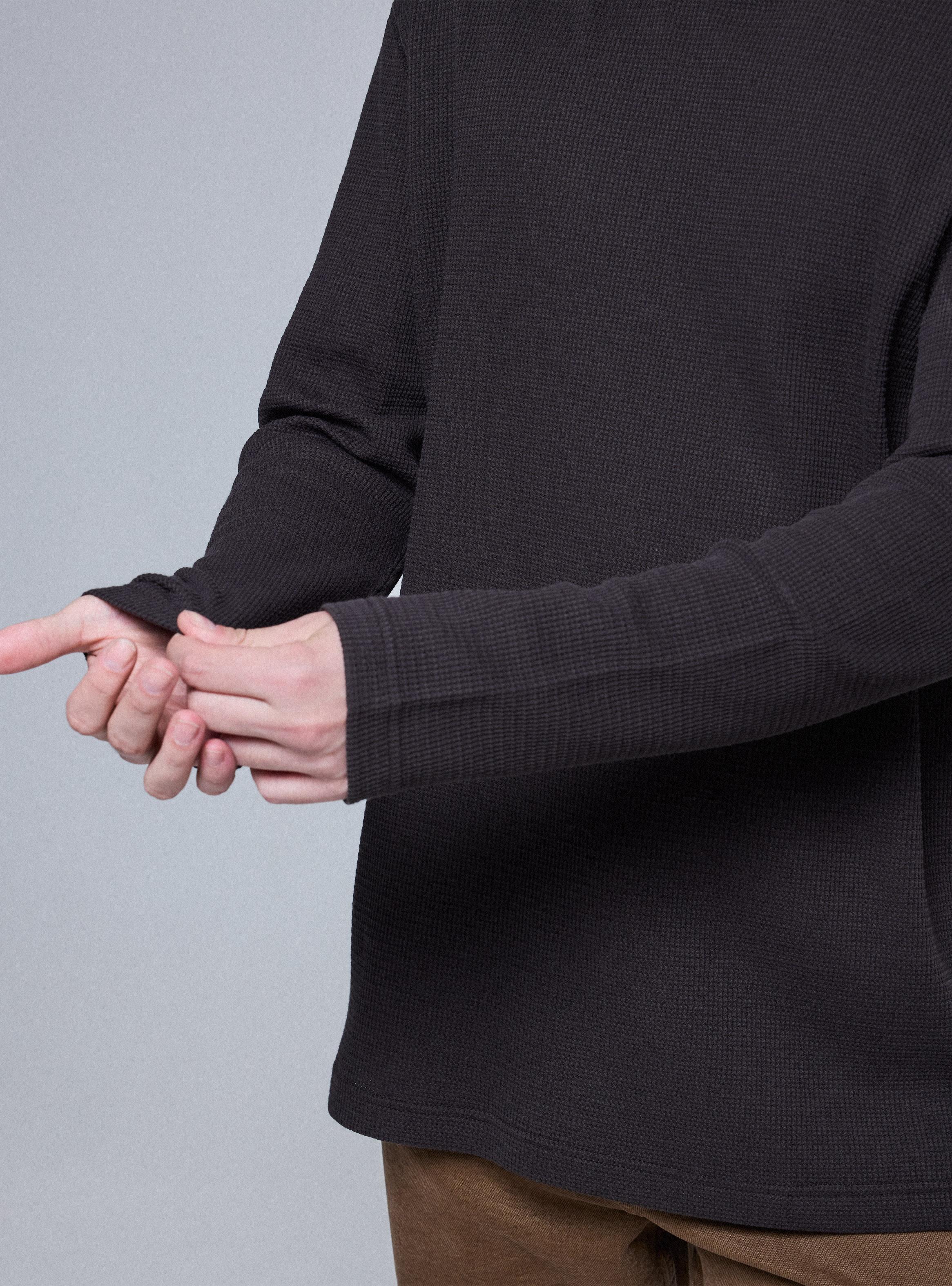 Polera Textura Manga Larga-3