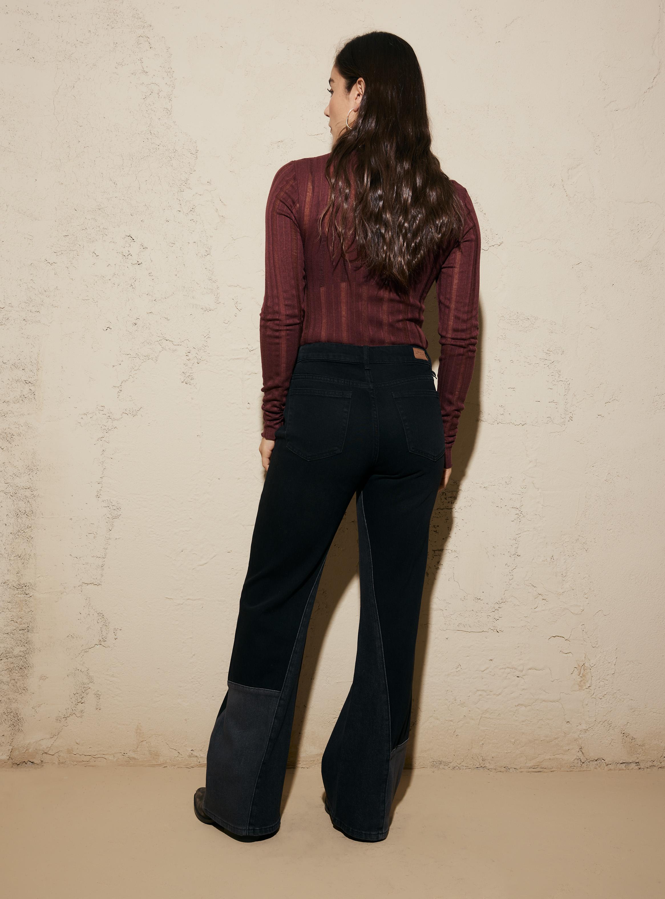 Jeans Cortes Color Block-5