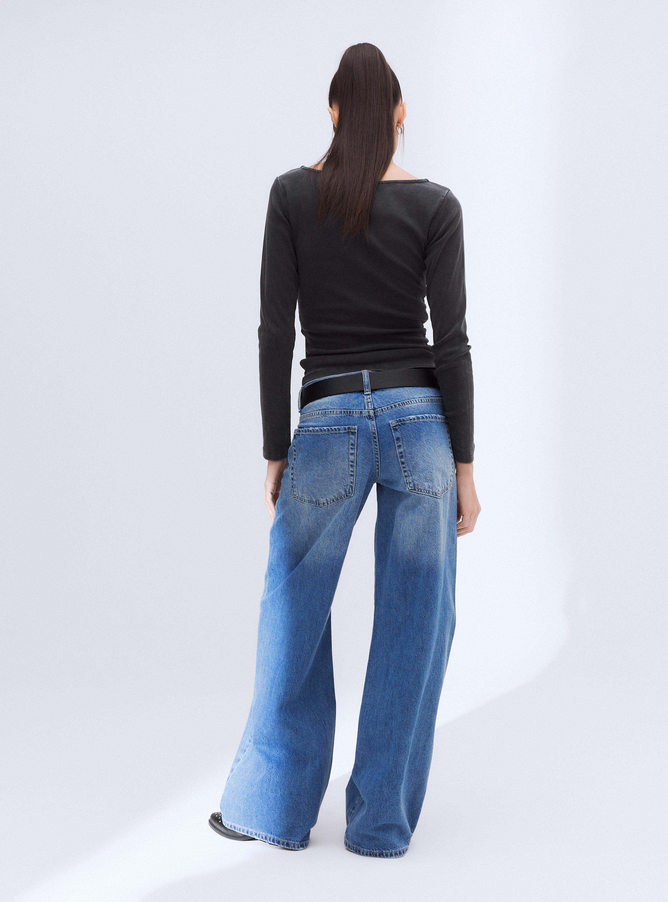 Jeans Wide Leg Tachas-5