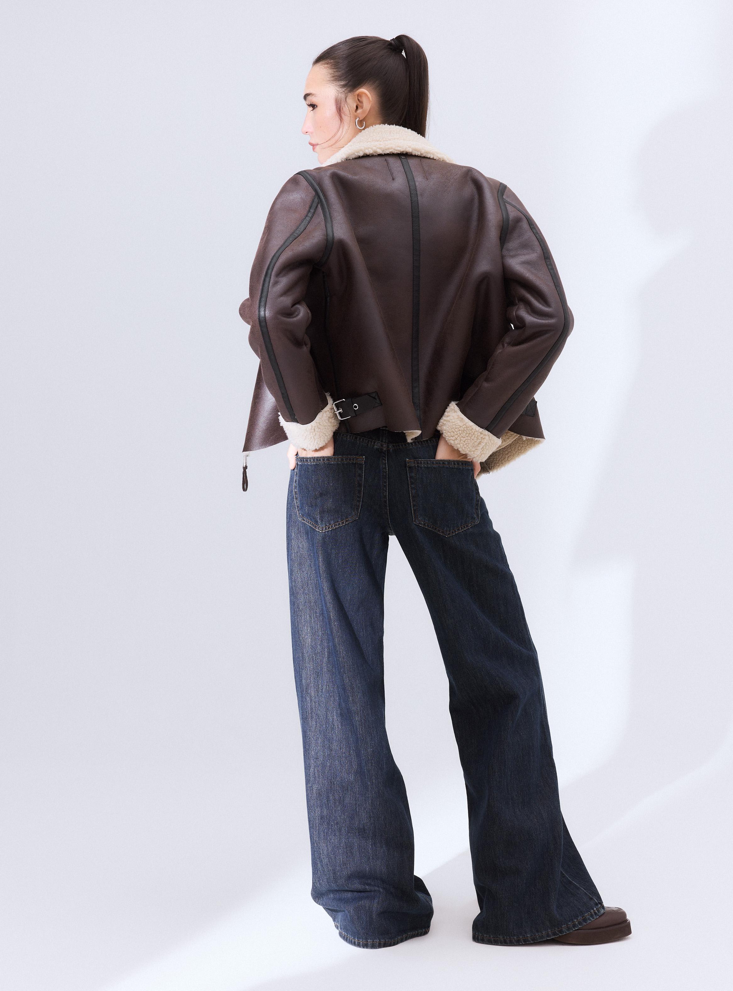 Jeans Wide Leg Low Rise-5