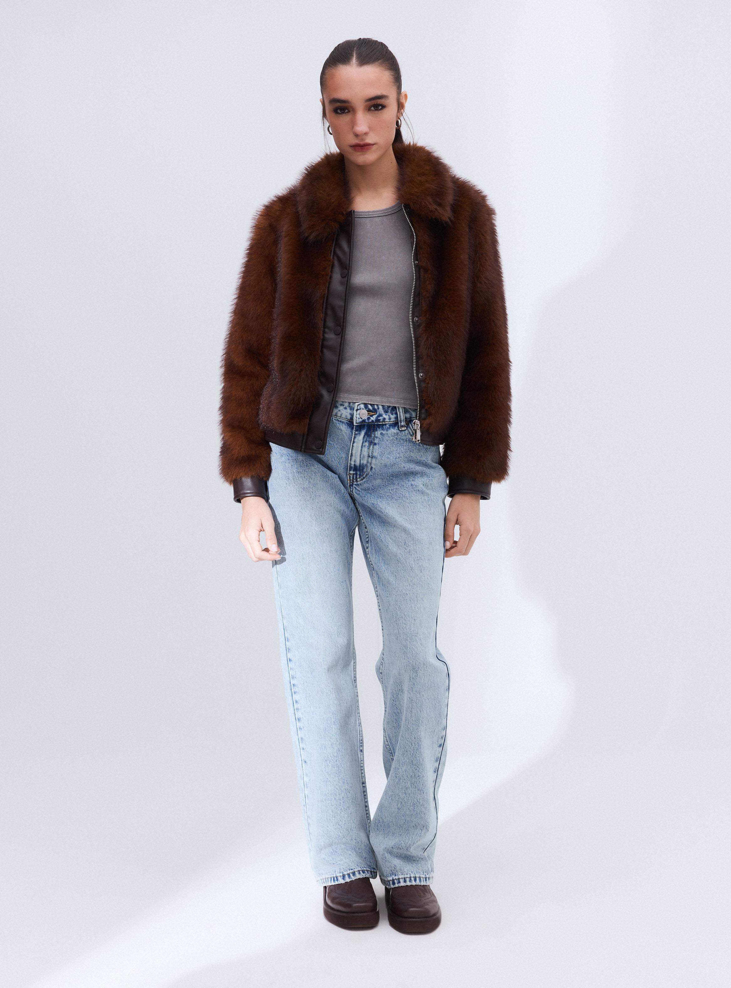 Chaqueta Pelo con Cuello PU-4