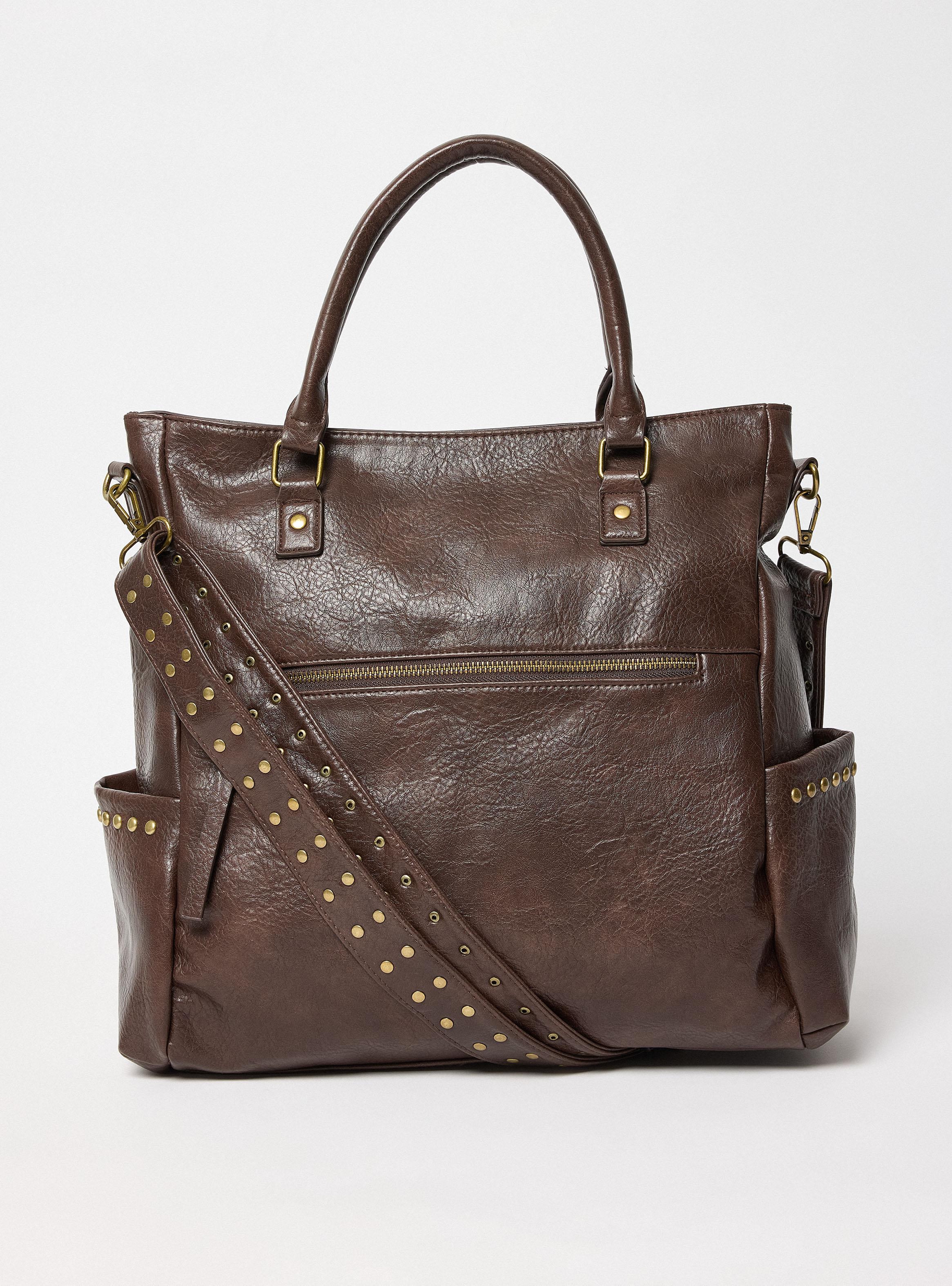 Cartera de Mano con Tachas Doradas Ecocuero-2