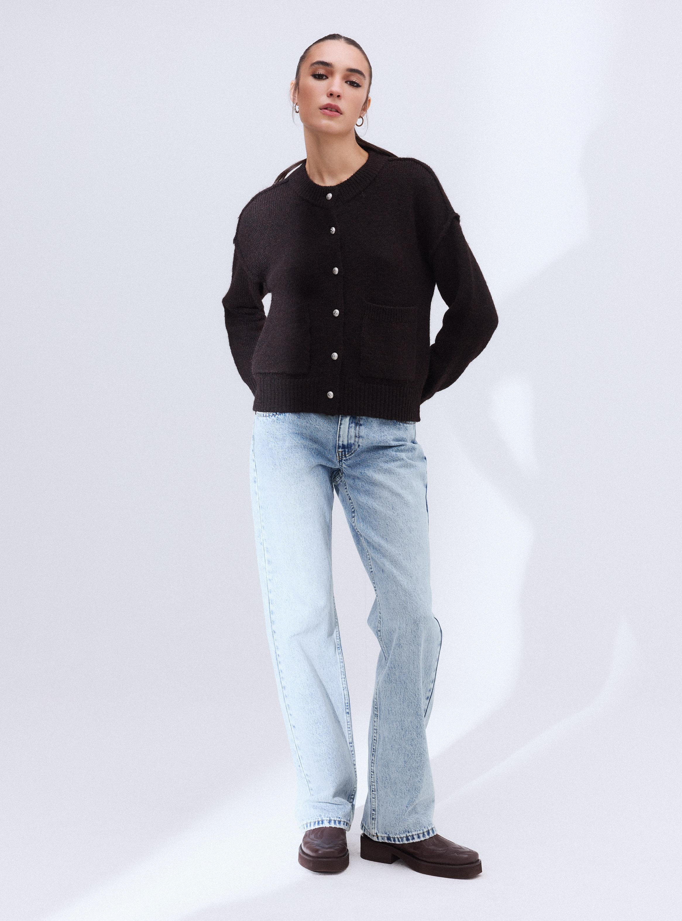 Chaleco Cárdigan Bolsillos-4