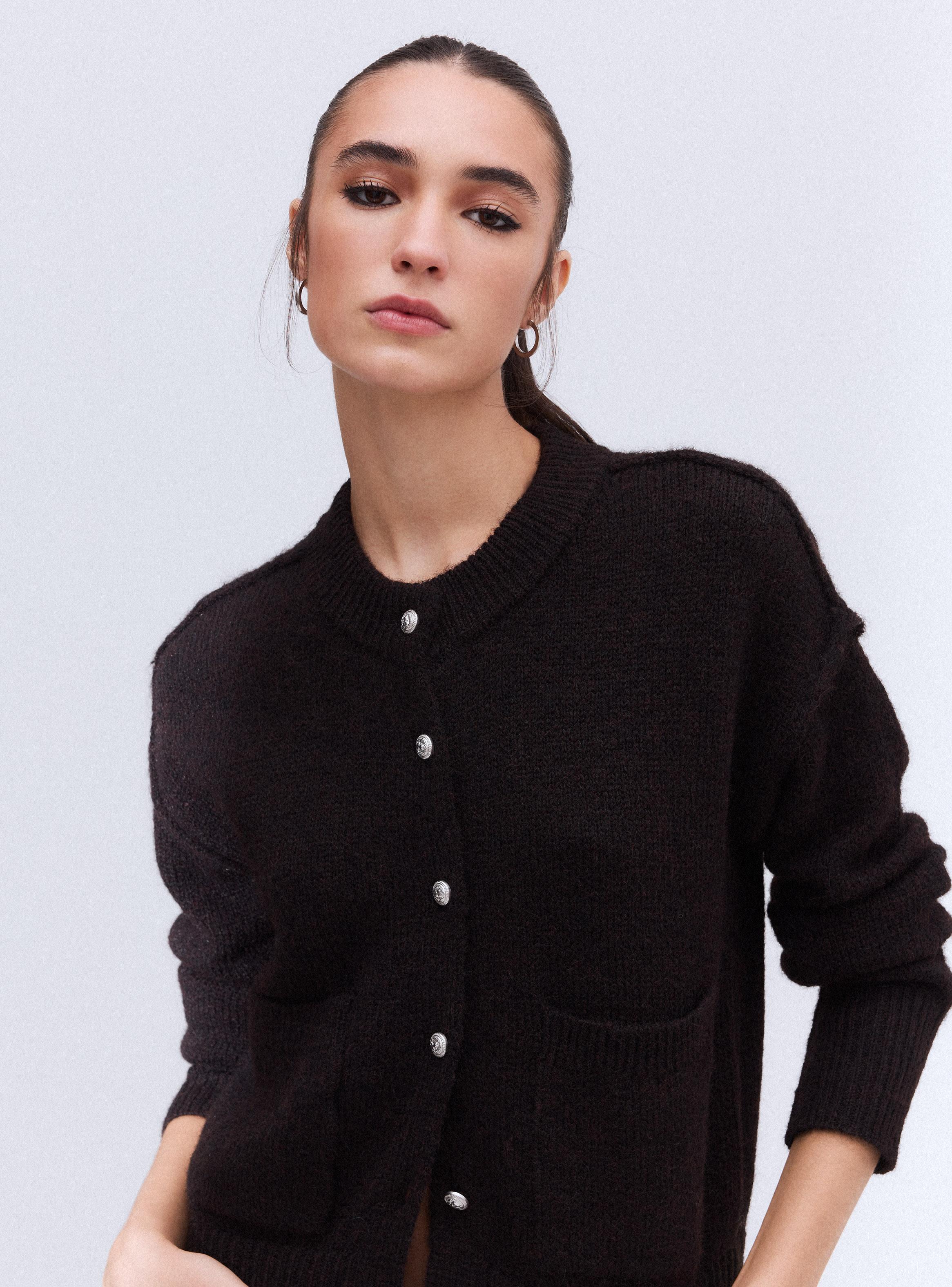 Chaleco Cárdigan Bolsillos-2