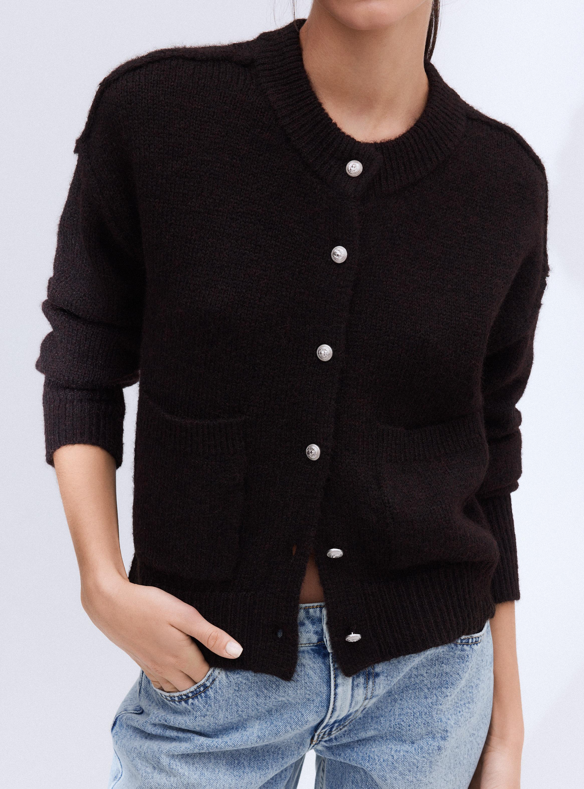 Chaleco Cárdigan Bolsillos-3