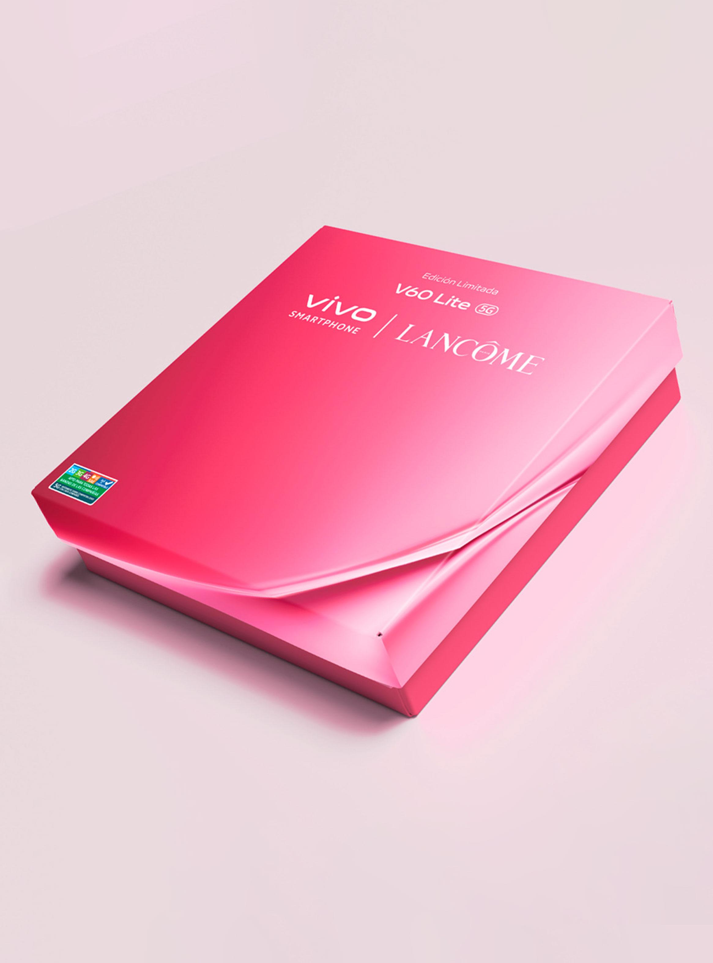 Smartphone V60 Lite 5G 256GB 6.67'' Pink Liberado + Labial Lancome L'Absolu Rouge Drama Matte-6