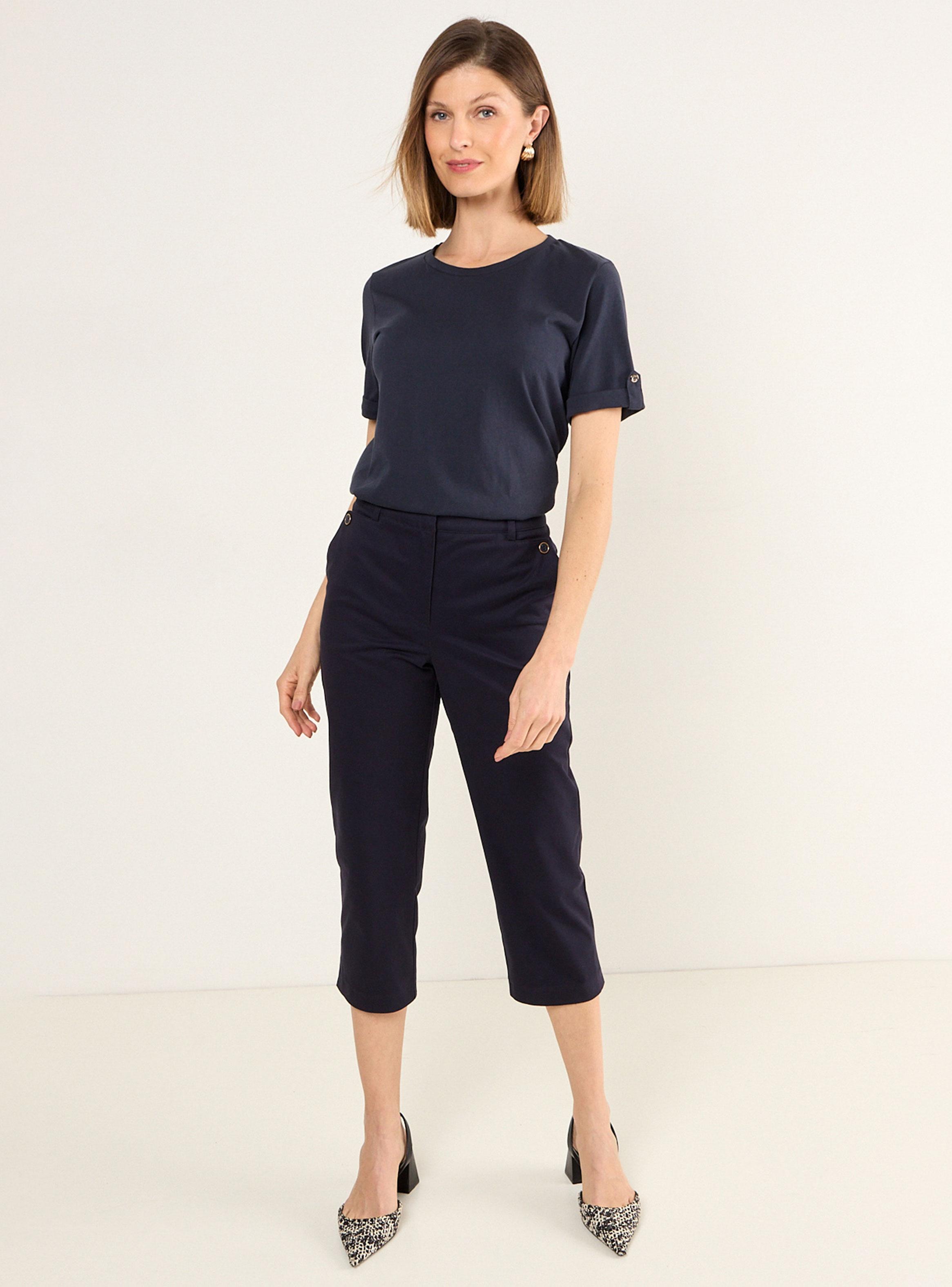 Pantalón Capri Liso-4