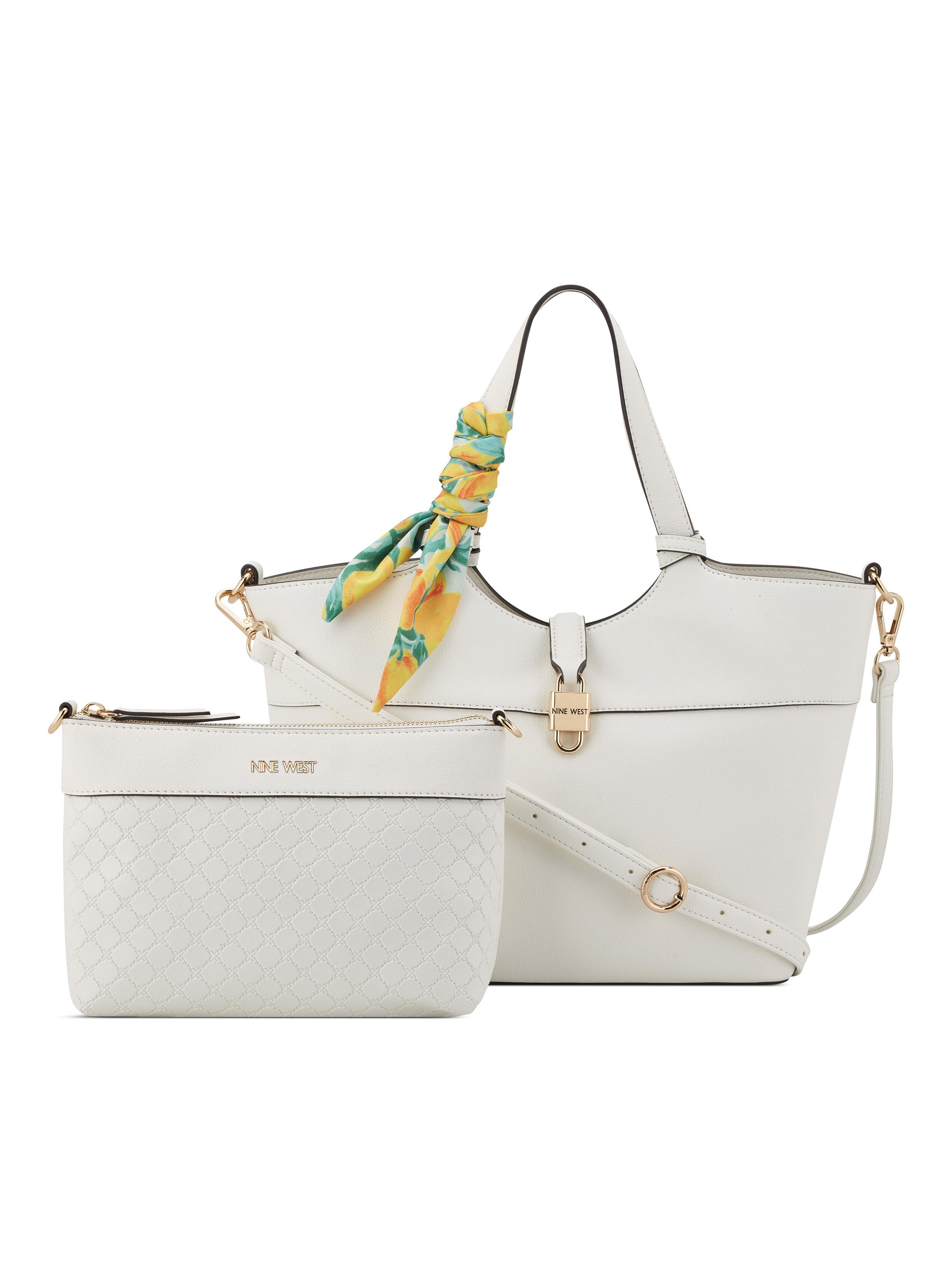 Cartera de Hombro Isolde y Bandolera Blanco-7