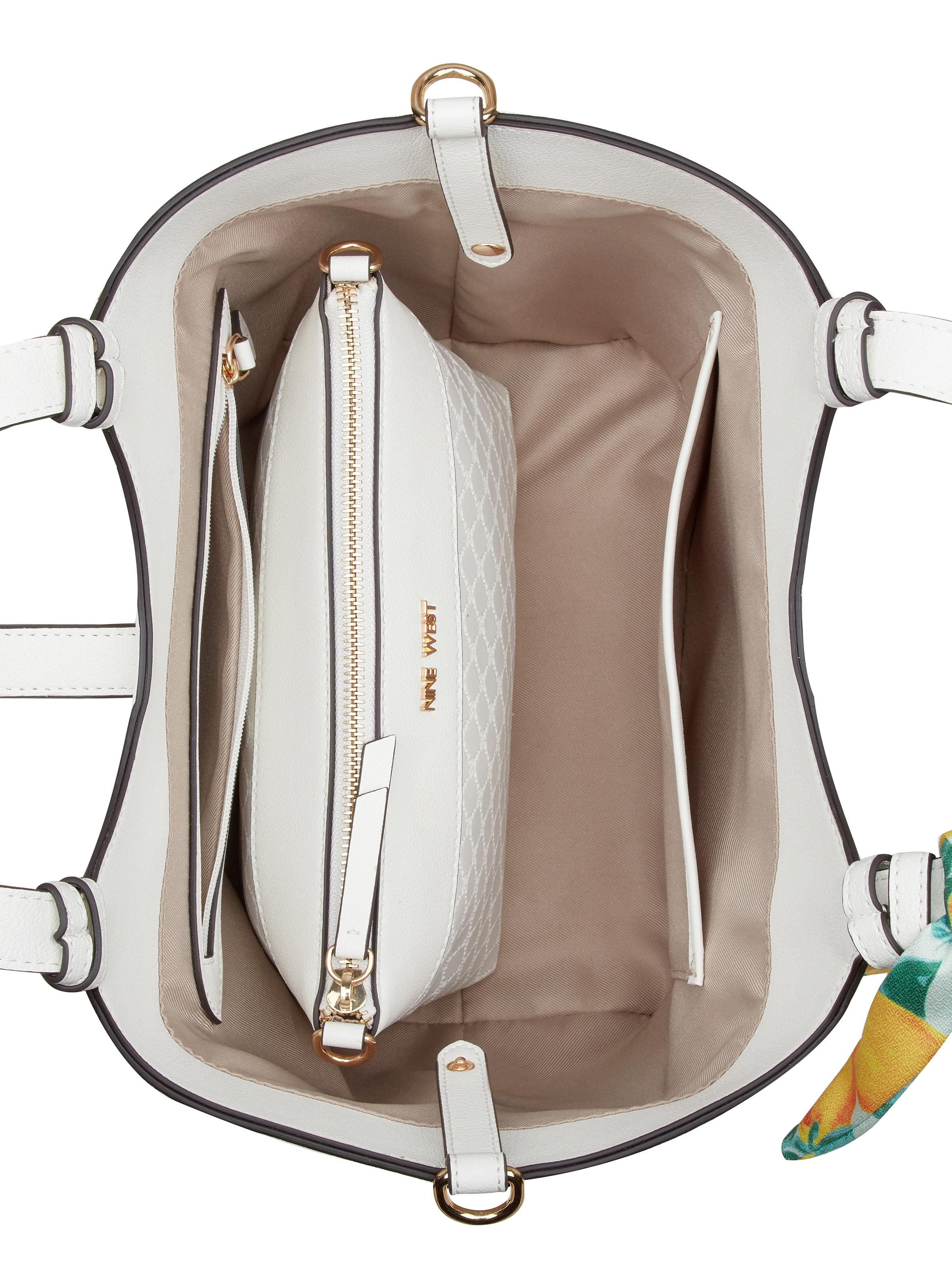 Cartera de Hombro Isolde y Bandolera Blanco-2