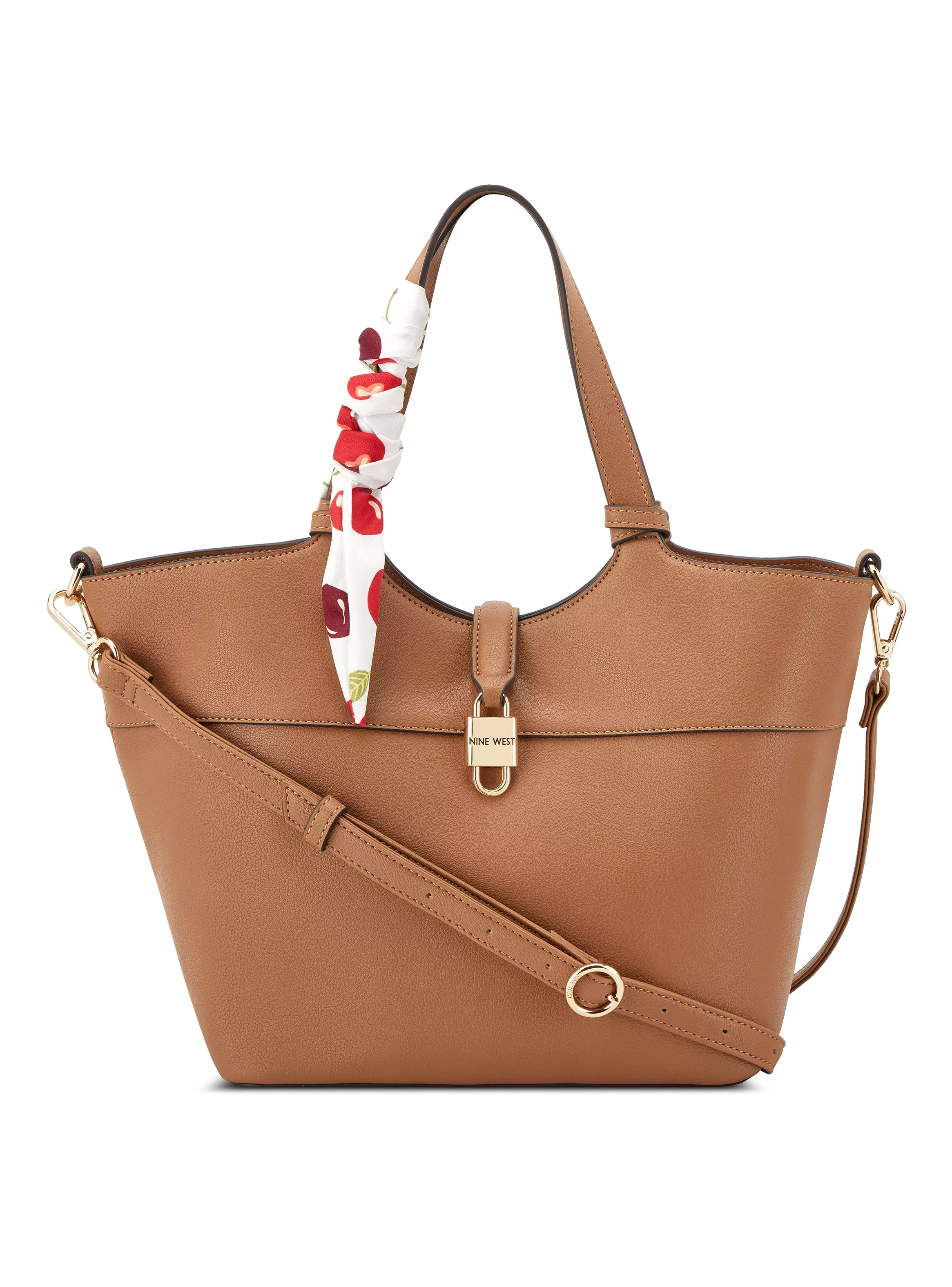 Cartera de Hombro Isolde y Bandolera Camel-1