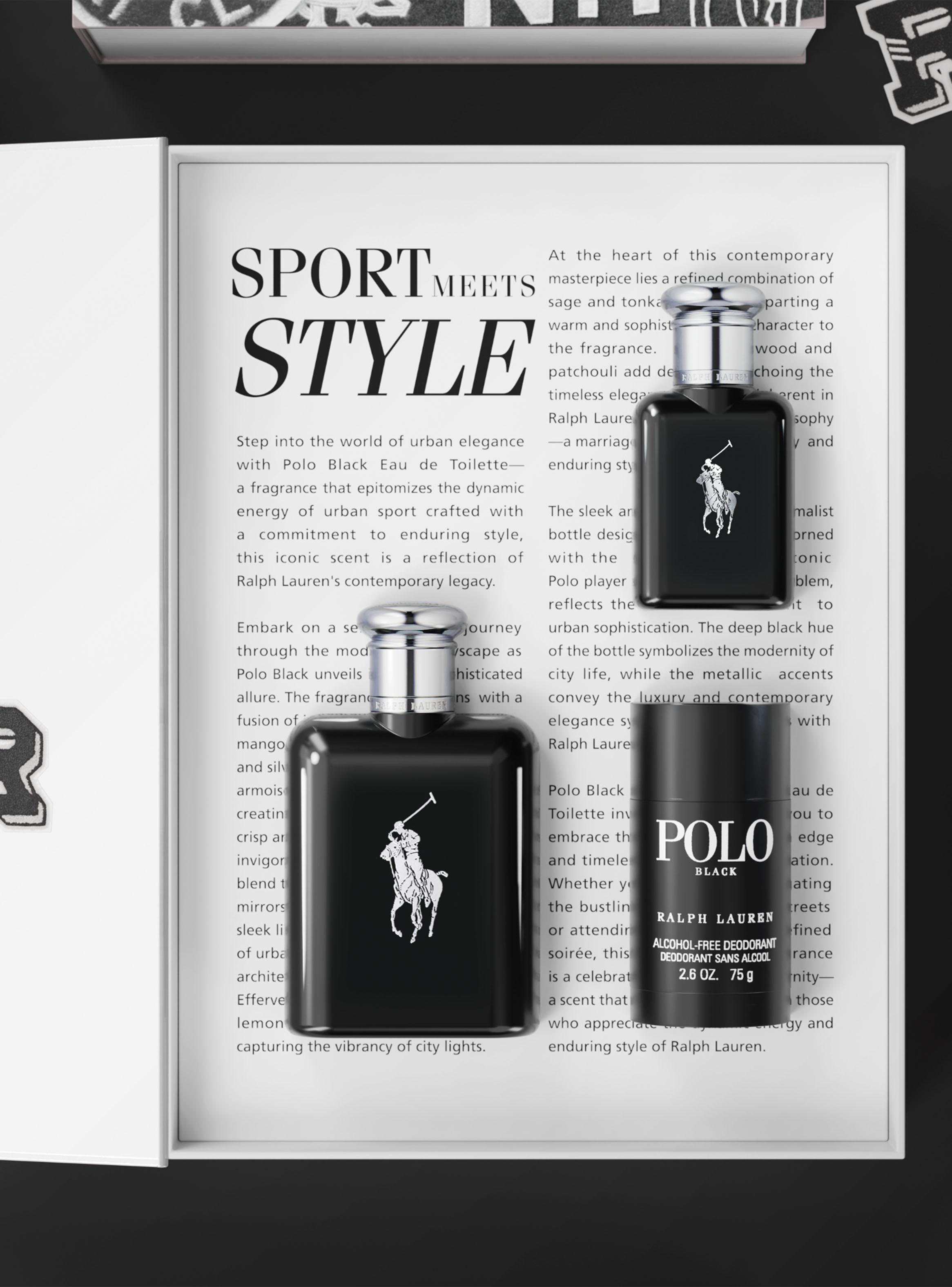 Set Perfume Polo Black EDT Hombre 125ml + 40ml + Desodorante Ralph Lauren-2